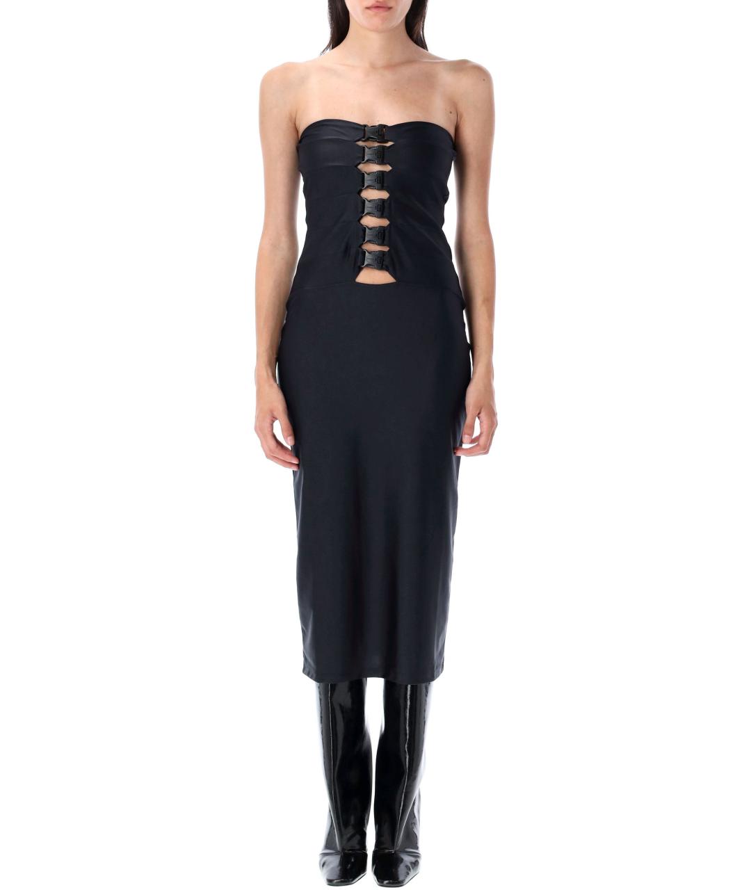 COPERNI Черное полиамидовое вечернее платье, фото 2