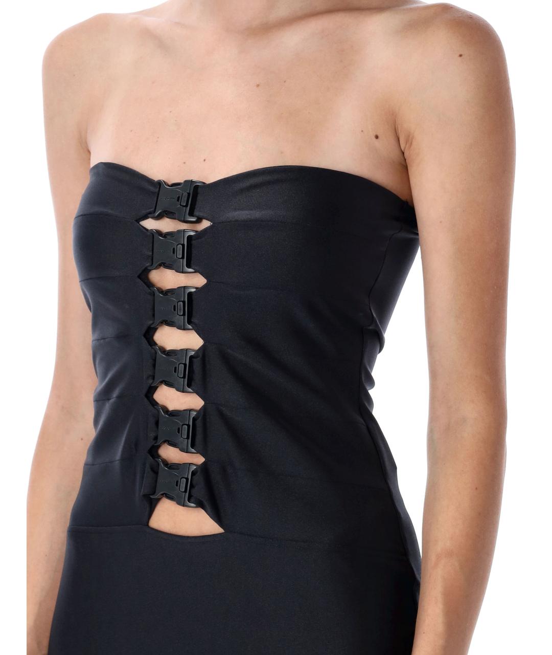 COPERNI Черное полиамидовое вечернее платье, фото 4