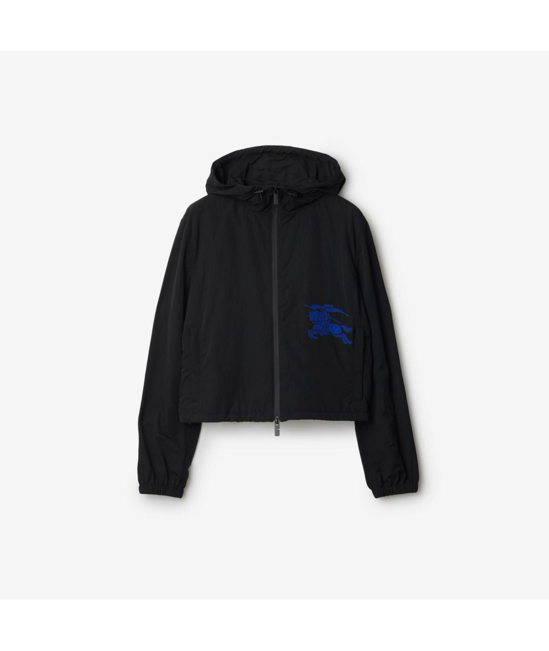 BURBERRY Черная полиамидовая куртка, фото 5