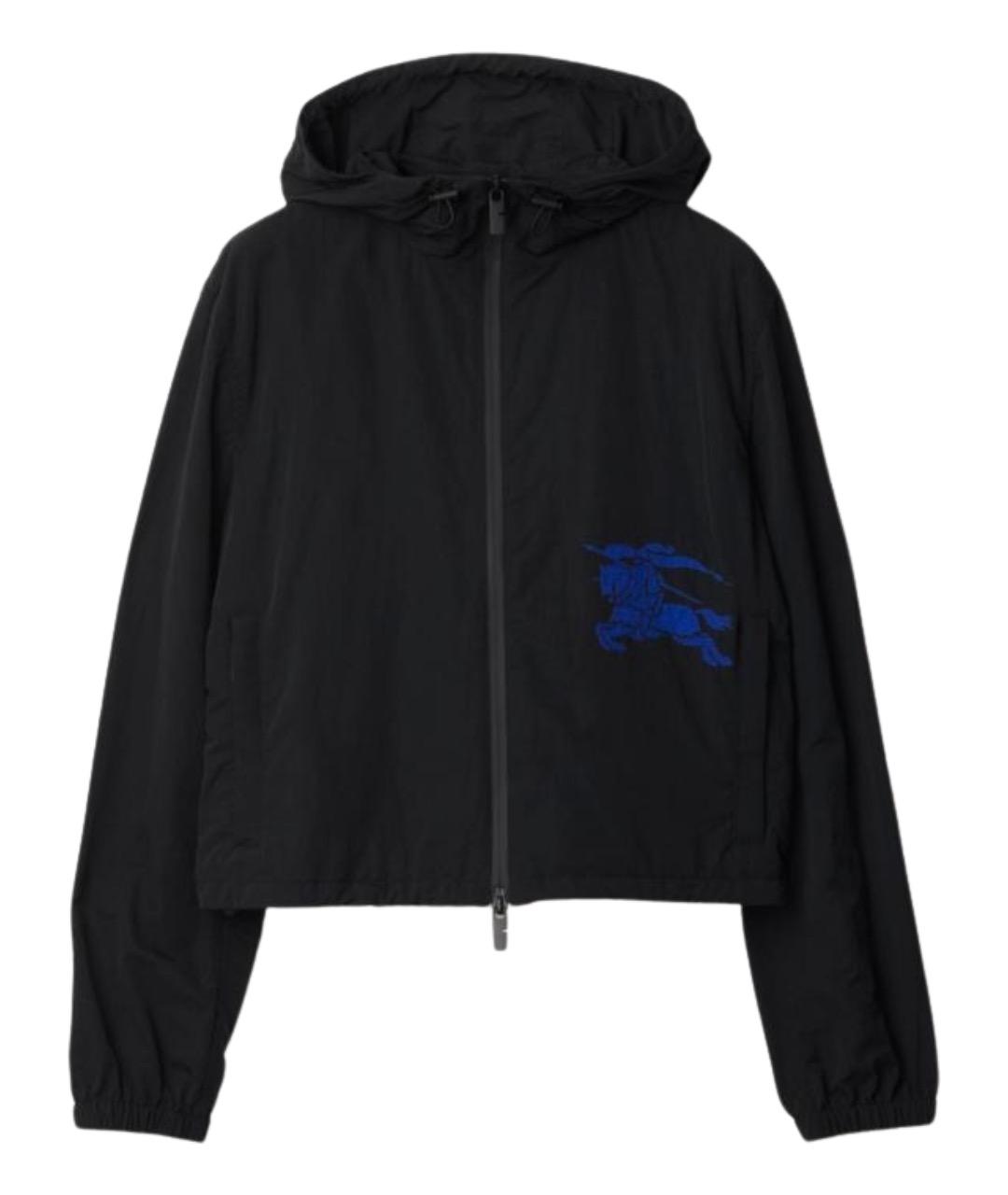 BURBERRY Черная полиамидовая куртка, фото 1