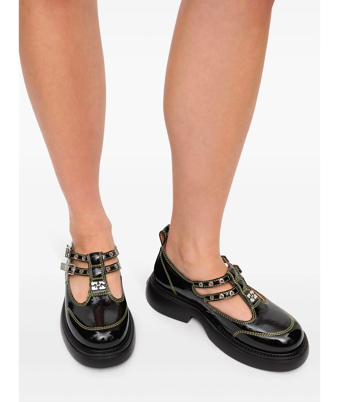 GANNI Черные ботинки, фото 4