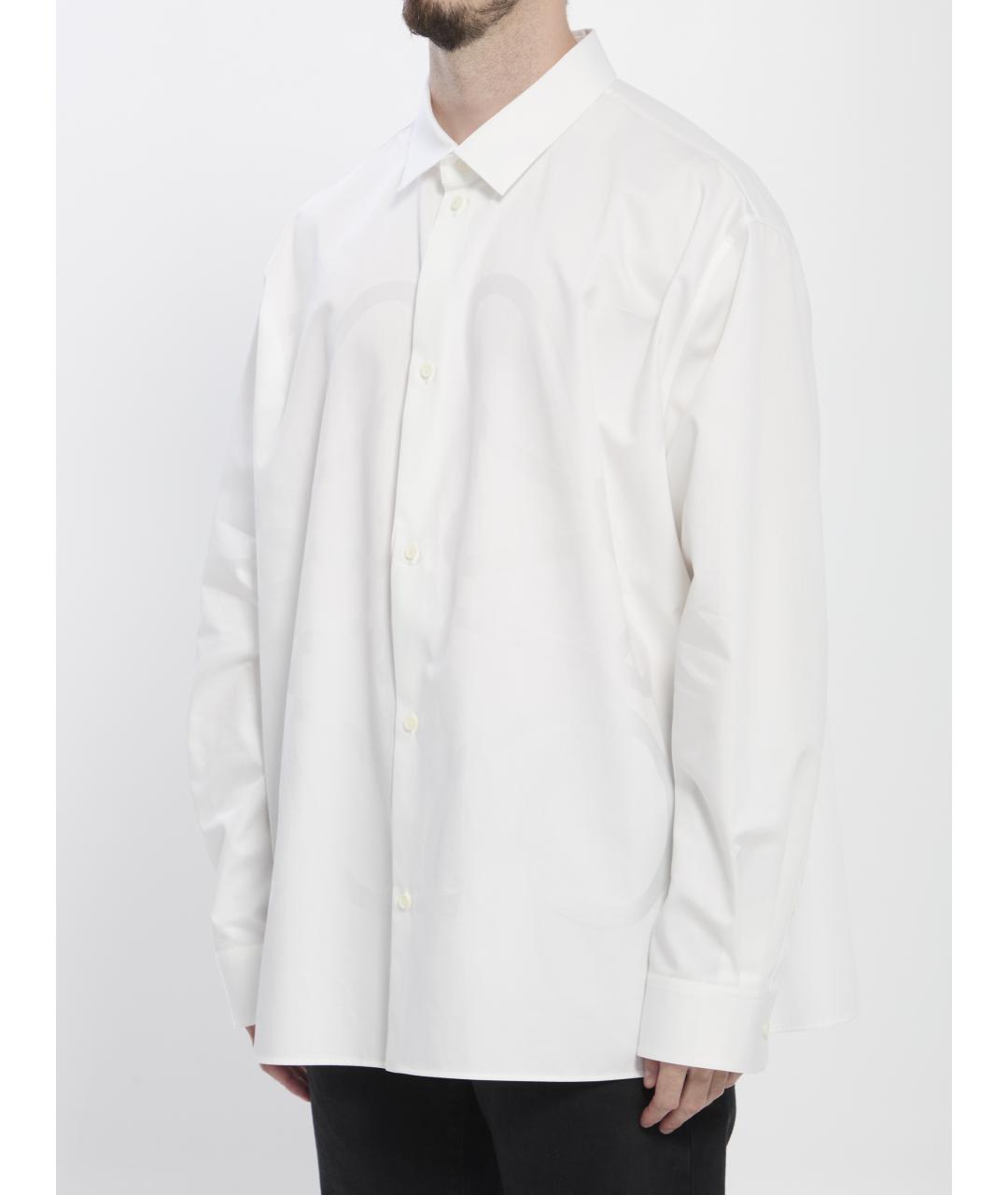 LOEWE Белая хлопковая кэжуал рубашка, фото 3