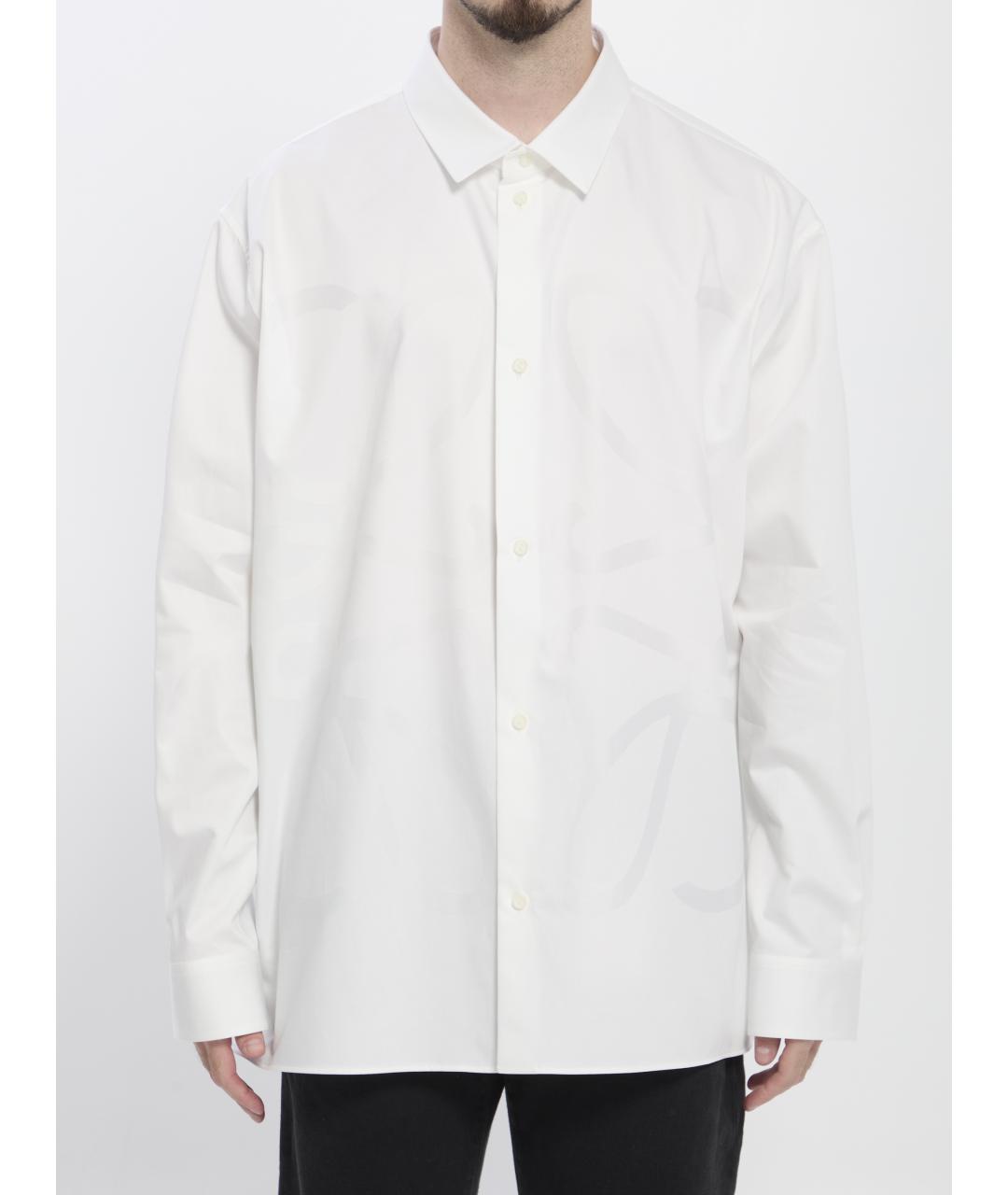 LOEWE Белая хлопковая кэжуал рубашка, фото 2