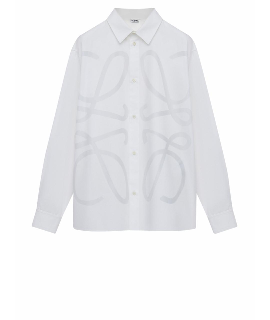 LOEWE Белая хлопковая кэжуал рубашка, фото 1
