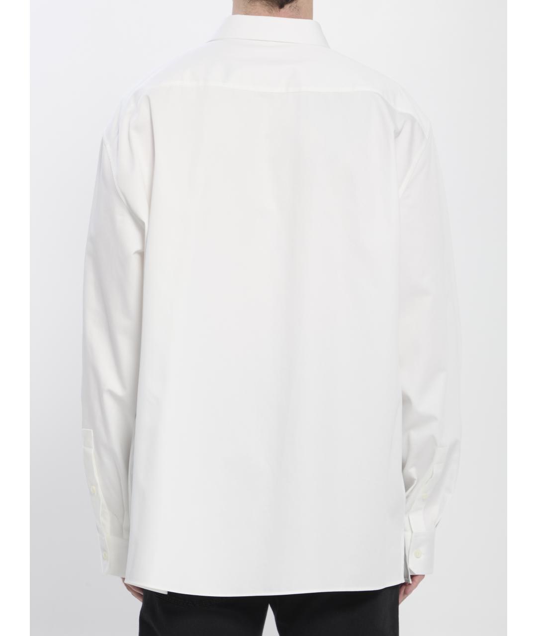 LOEWE Белая хлопковая кэжуал рубашка, фото 5