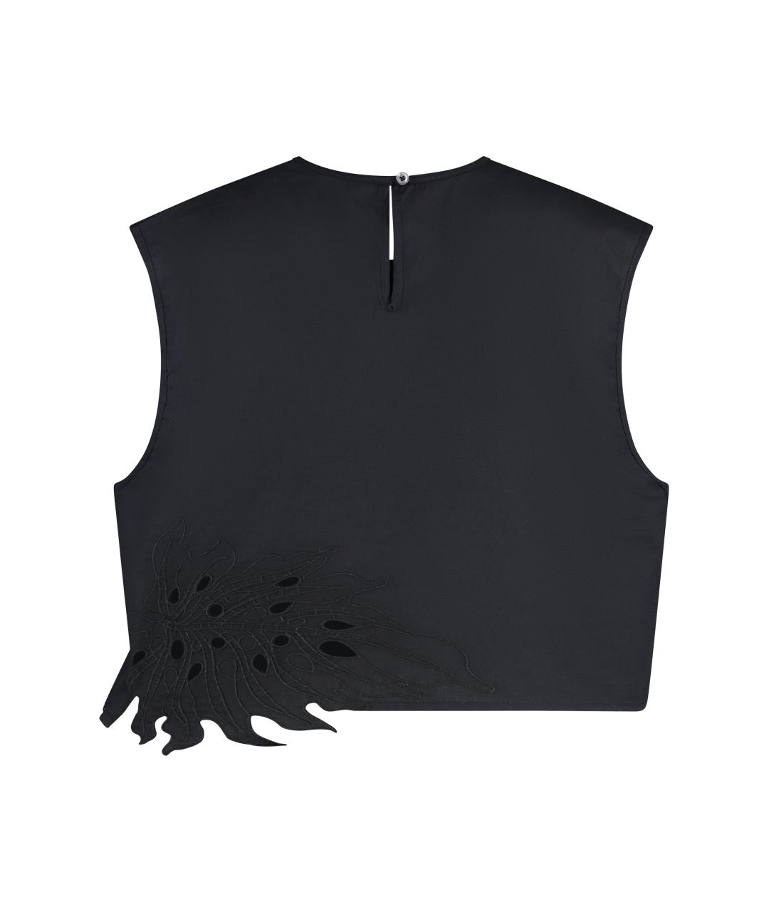 PINKO Черная хлопковая футболка, фото 2