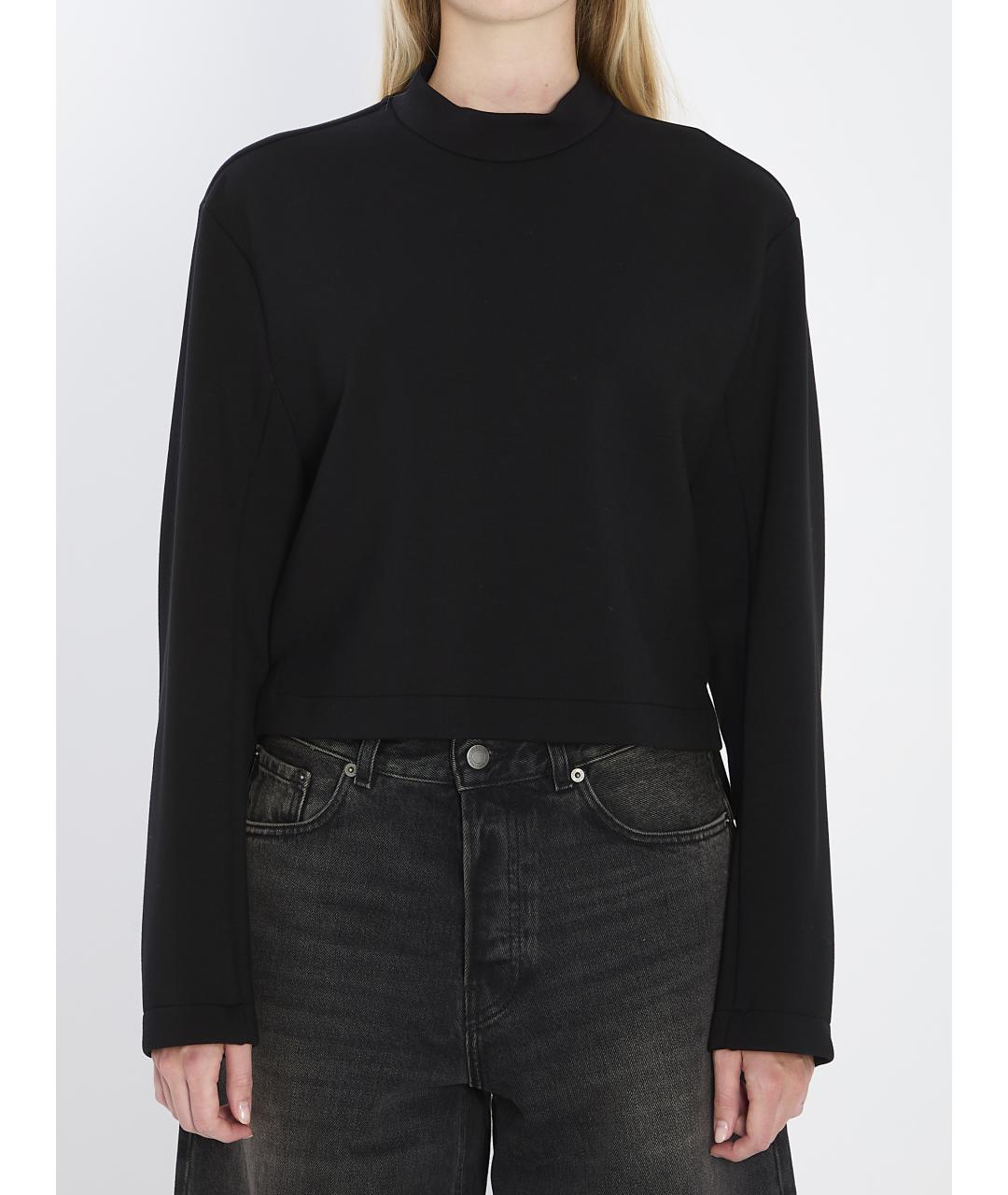 MONCLER Черный вискозный джемпер / свитер, фото 2