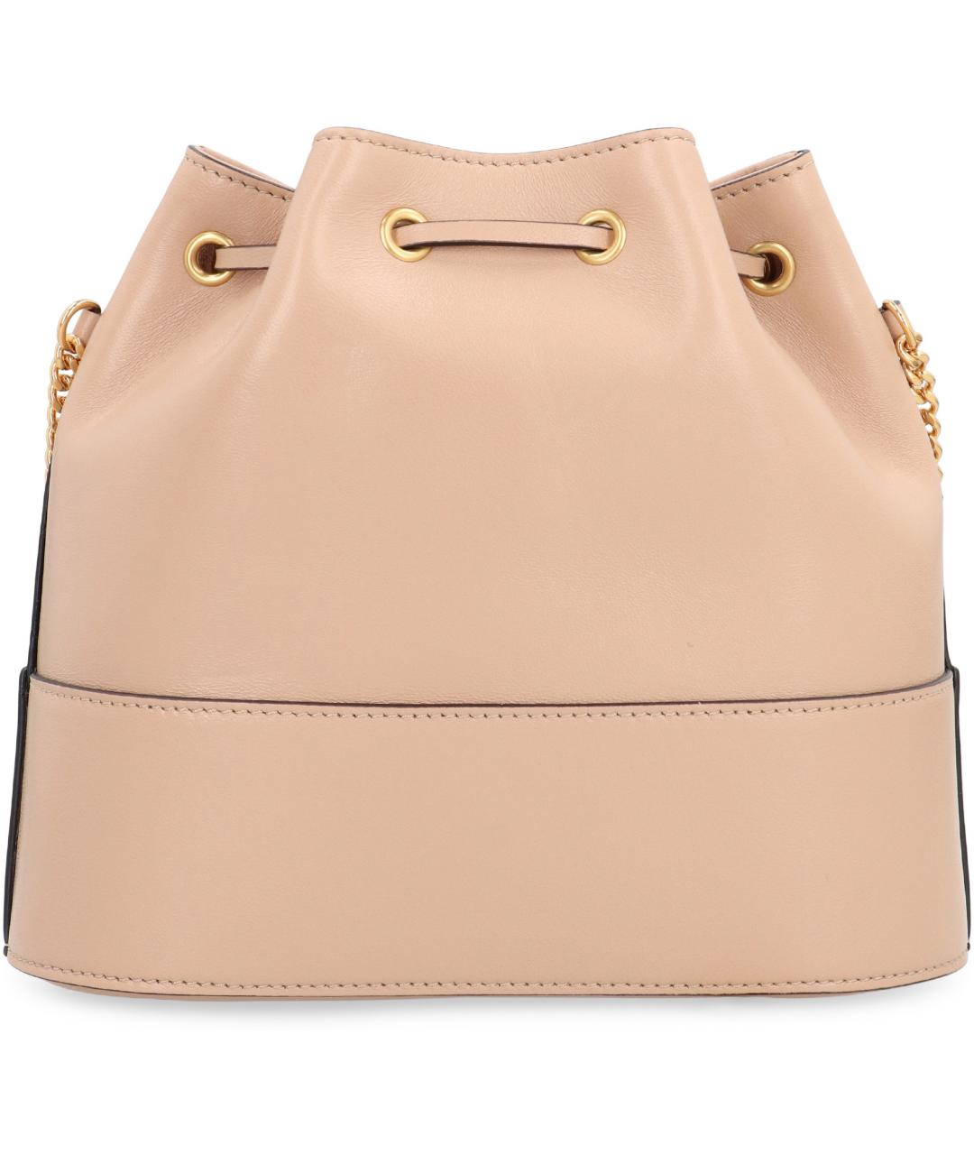 VALENTINO Розовая кожаная сумка с короткими ручками, фото 3