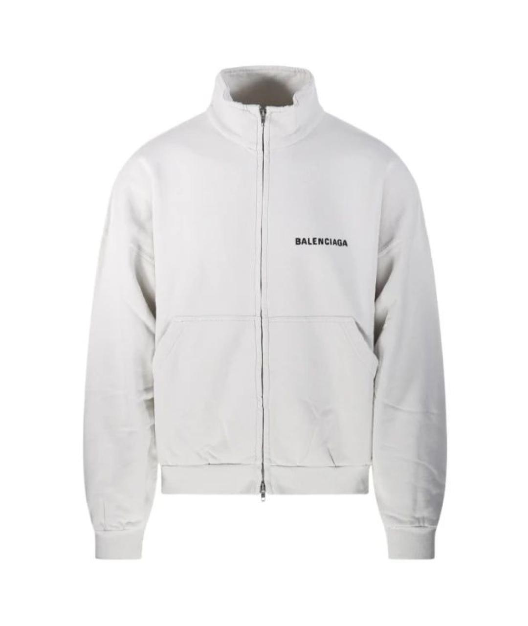 BALENCIAGA Белая хлопковая куртка, фото 1