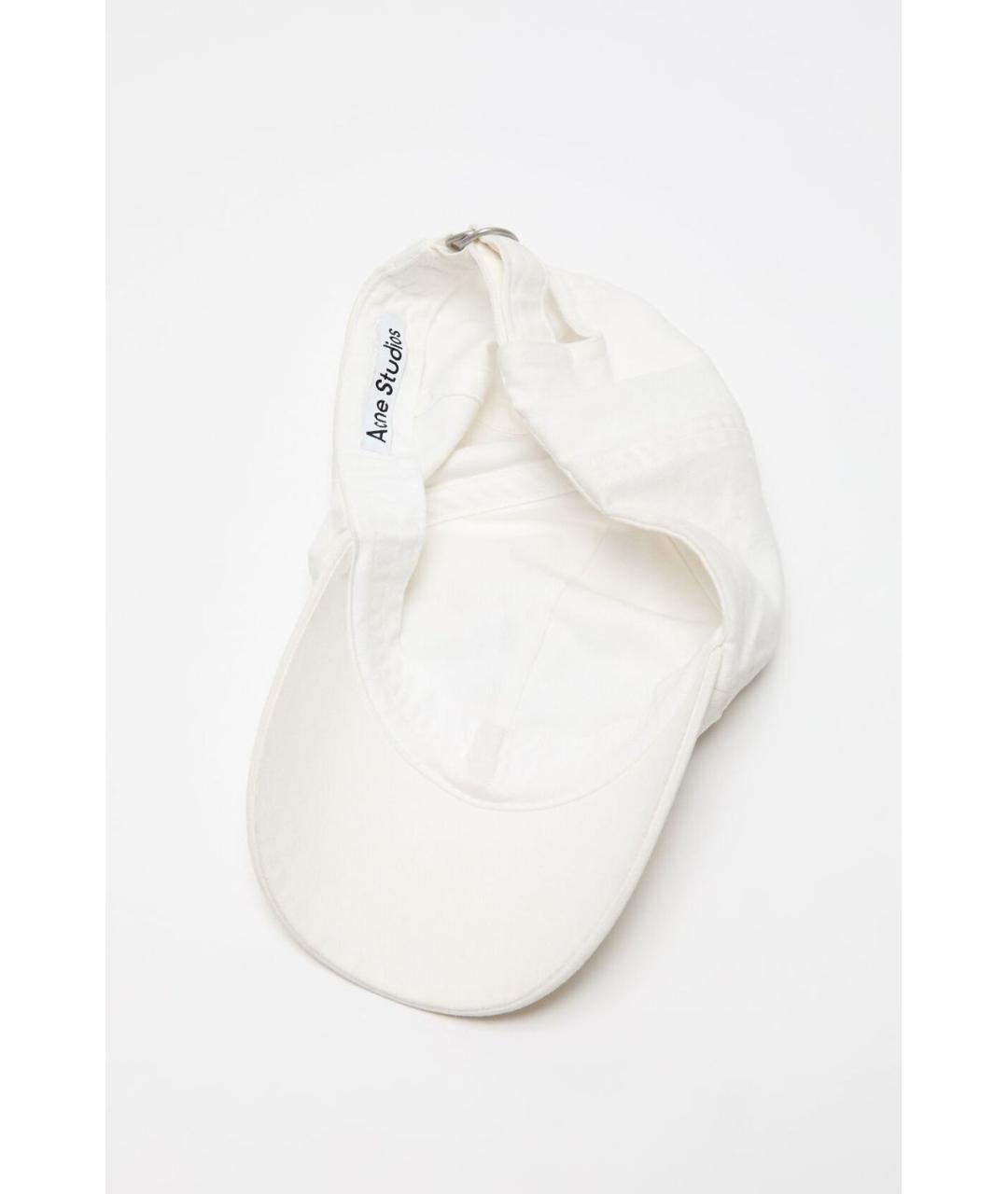 ACNE STUDIOS Белая хлопковая кепка/бейсболка, фото 3