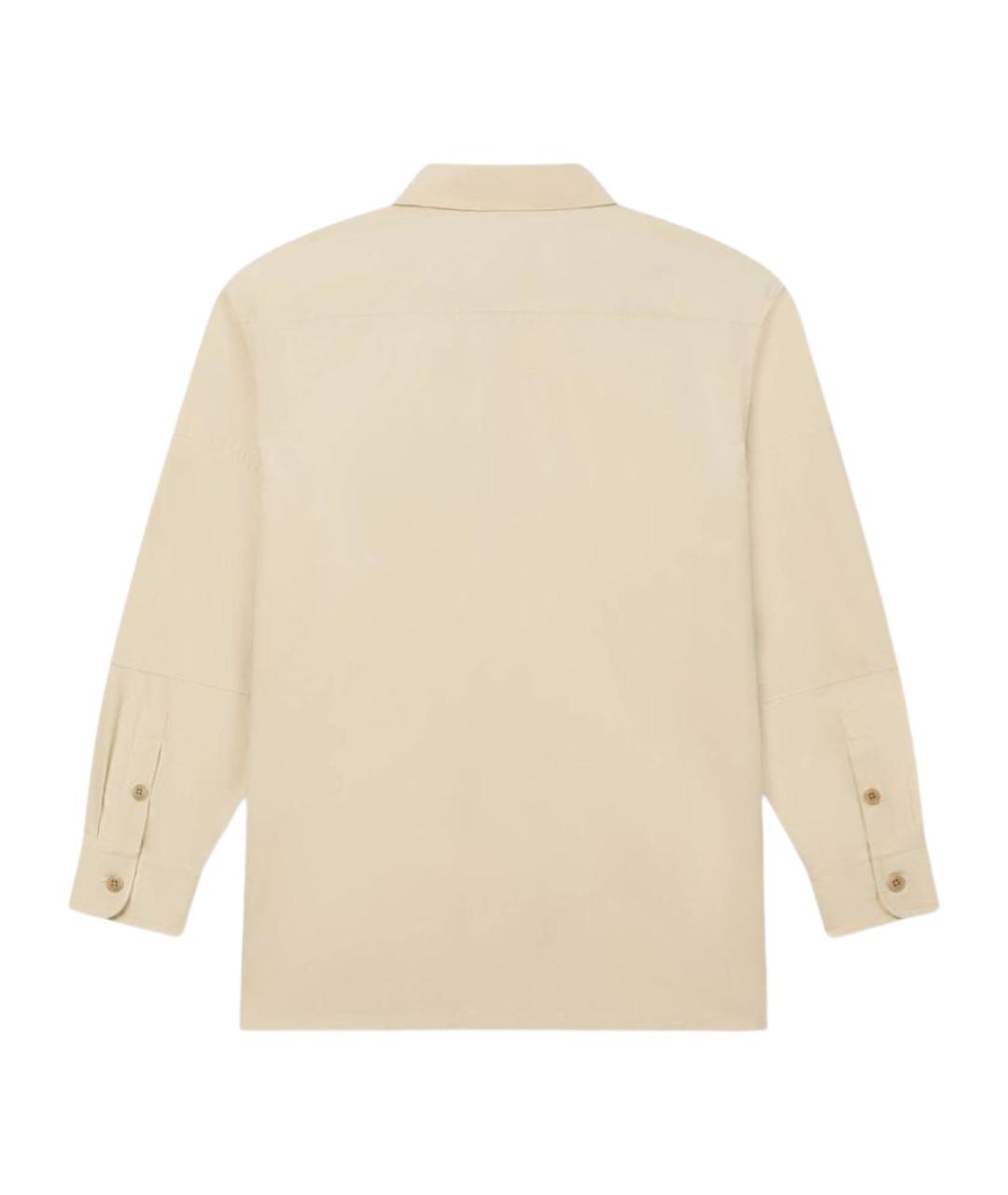 KENZO Бежевая хлопковая кэжуал рубашка, фото 2