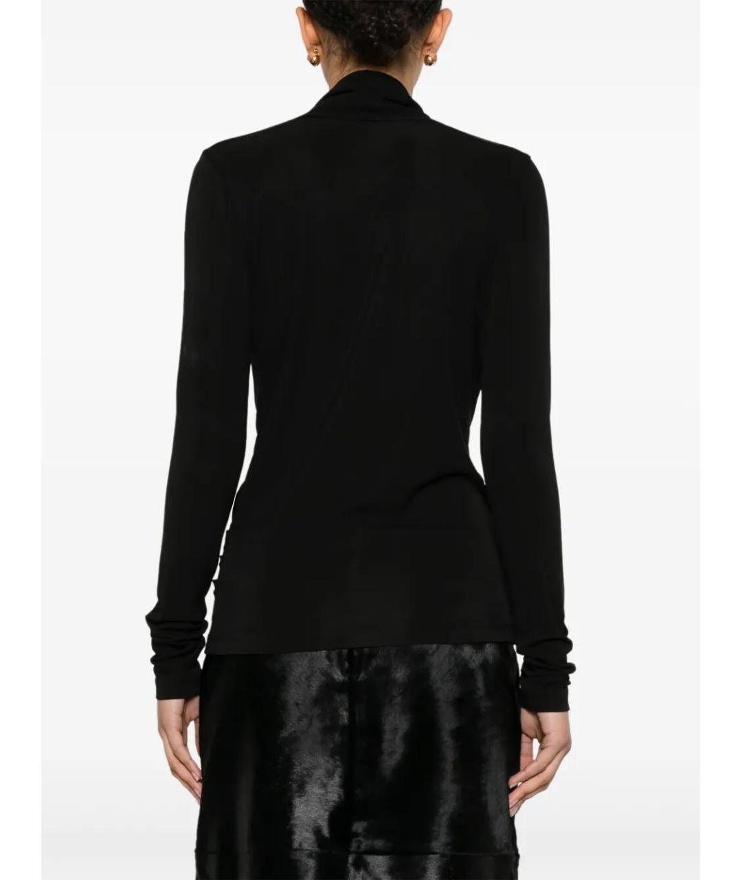 TOTEME Черная вискозная блузы, фото 2