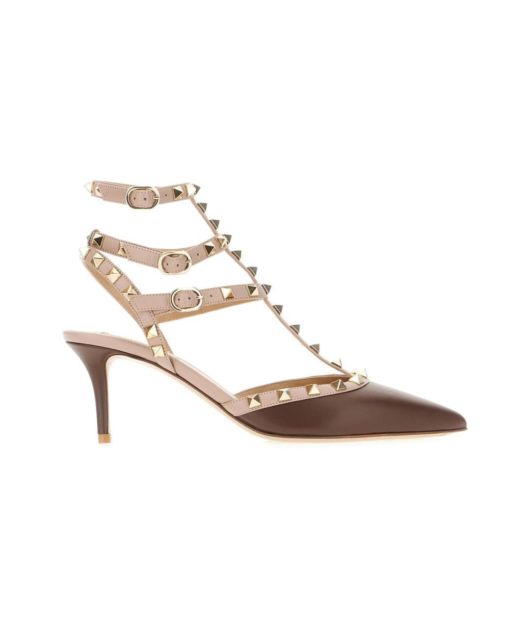 VALENTINO Коричневые кожаные туфли, фото 1