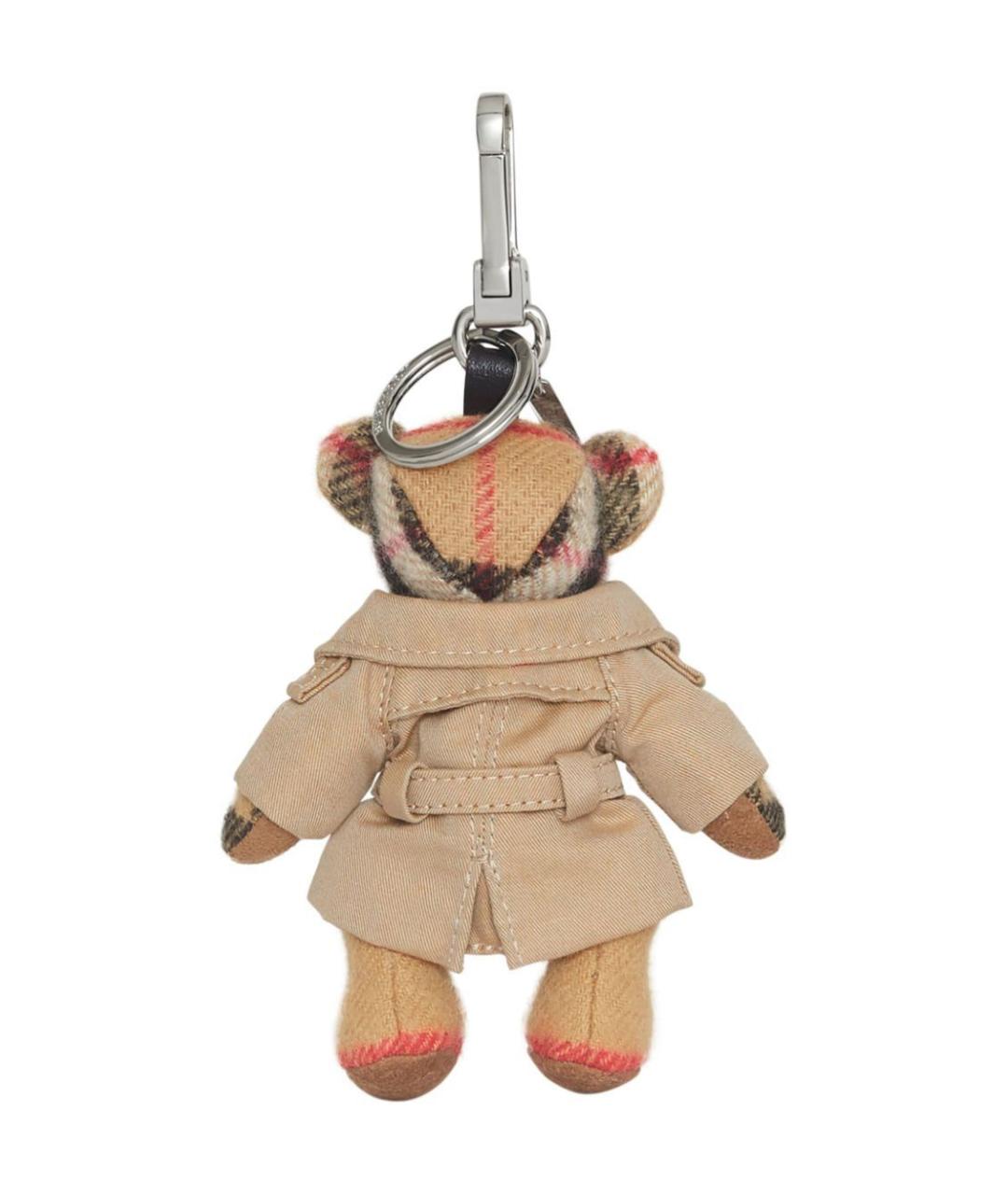 BURBERRY Бежевый брелок, фото 4