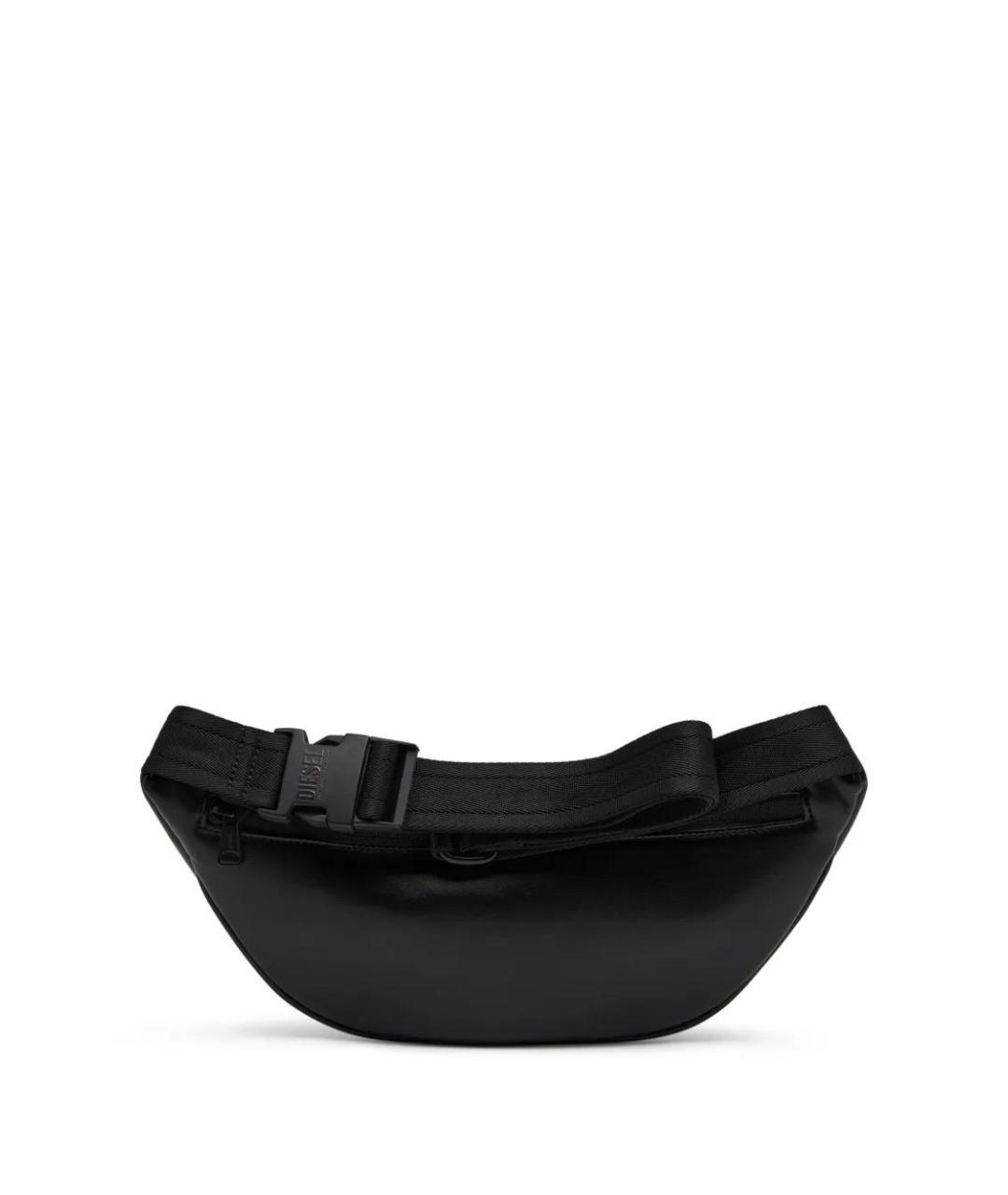 DIESEL Черная поясная сумка из искусственной кожи, фото 2