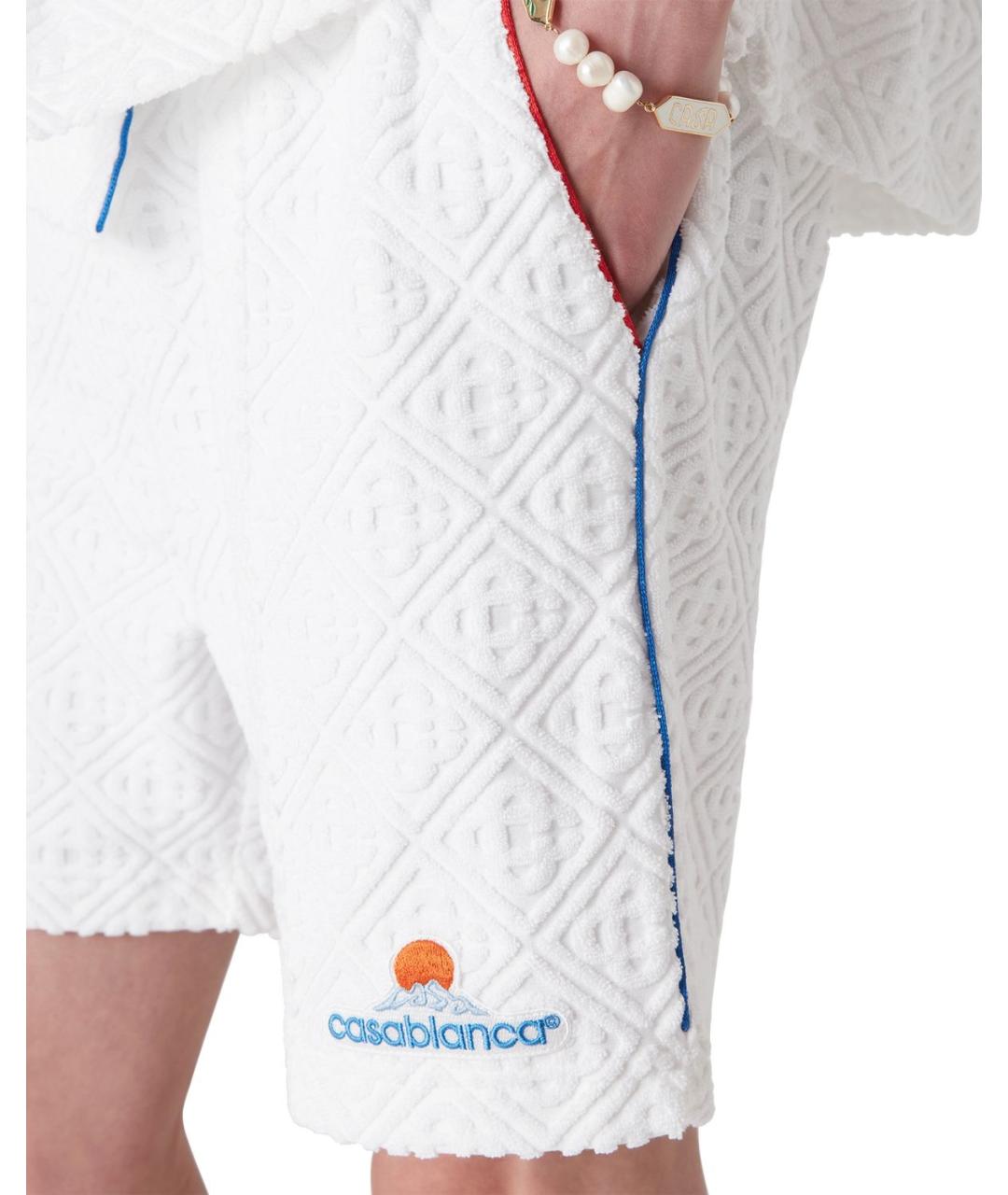 CASABLANCA Белые хлопковые шорты, фото 2