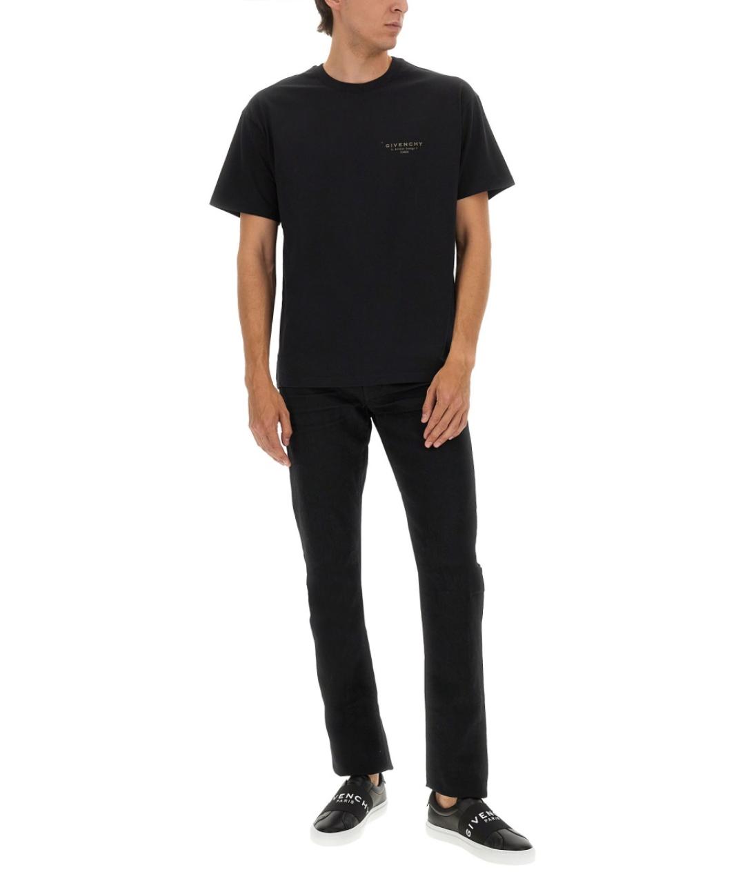 GIVENCHY Черная хлопковая футболка, фото 3