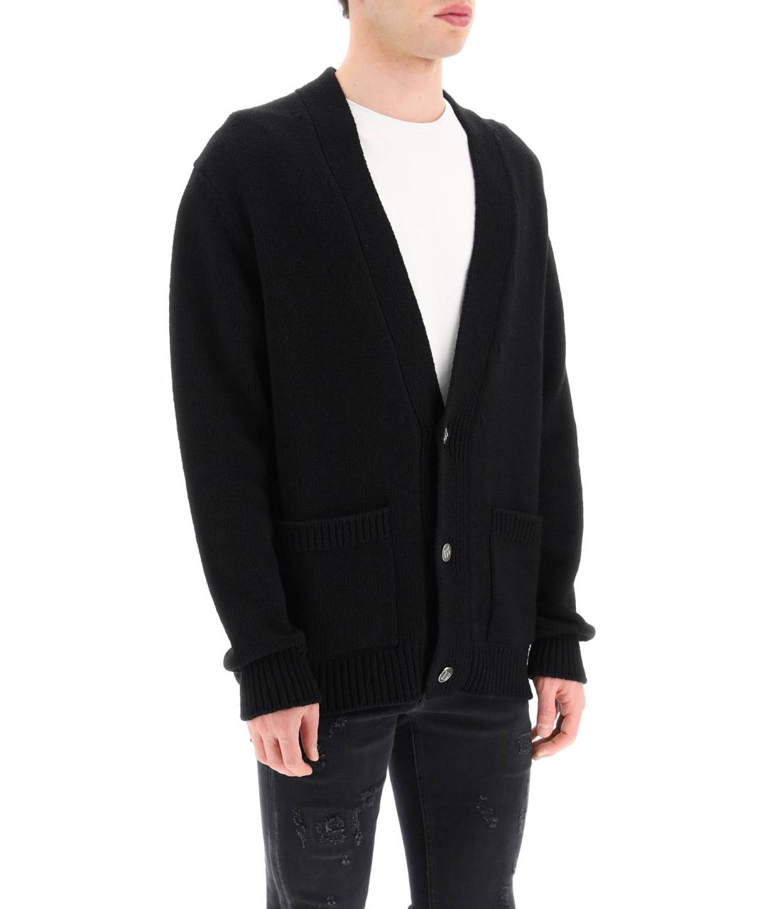 BALMAIN Черный шерстяной джемпер / свитер, фото 2
