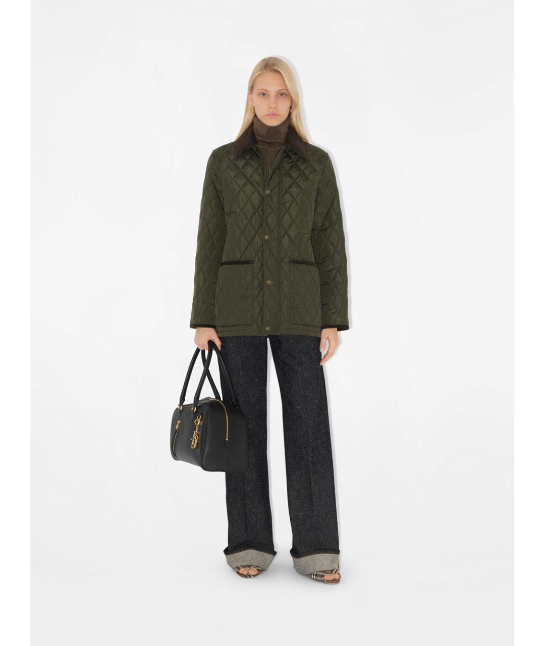 BURBERRY Зеленая куртка, фото 2