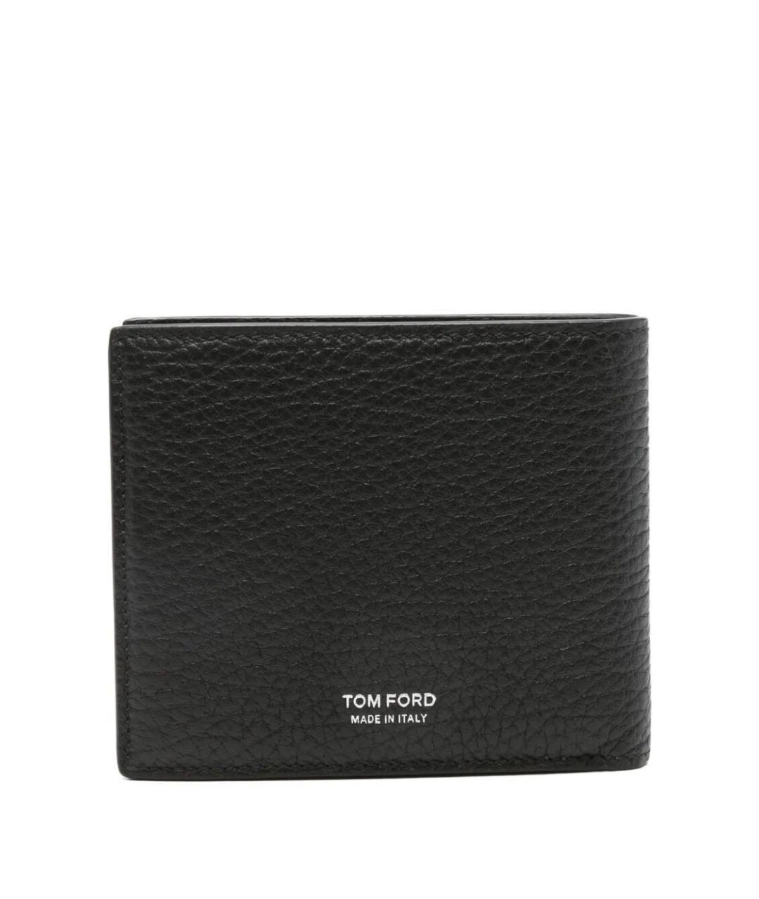 TOM FORD Черный кожаный кошелек, фото 3