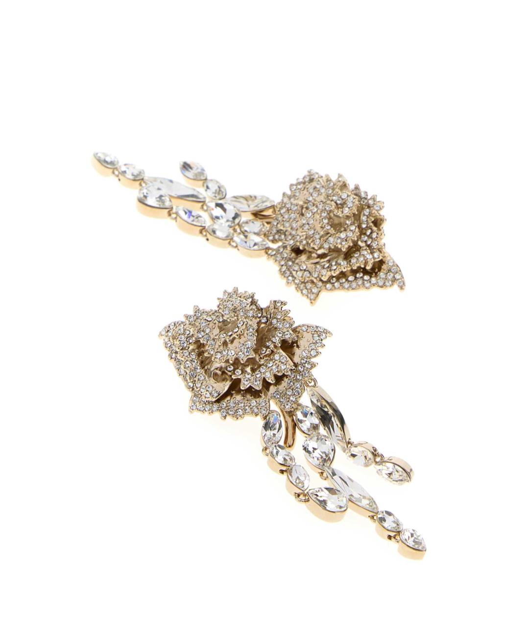 ALEXANDER MCQUEEN Золотые металлические серьги, фото 2