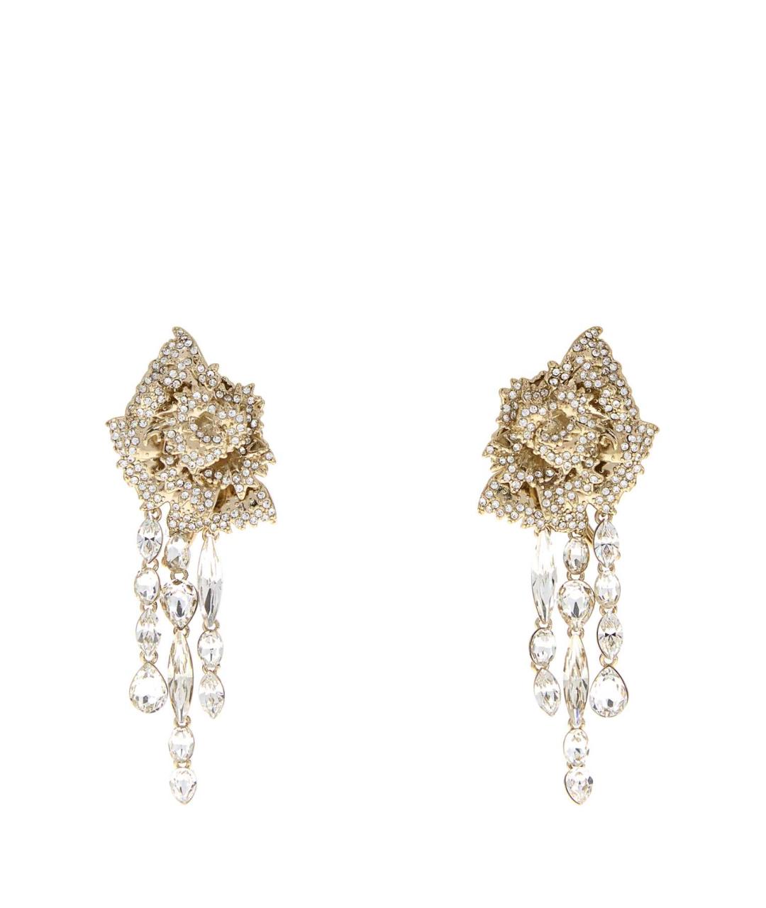 ALEXANDER MCQUEEN Золотые металлические серьги, фото 1