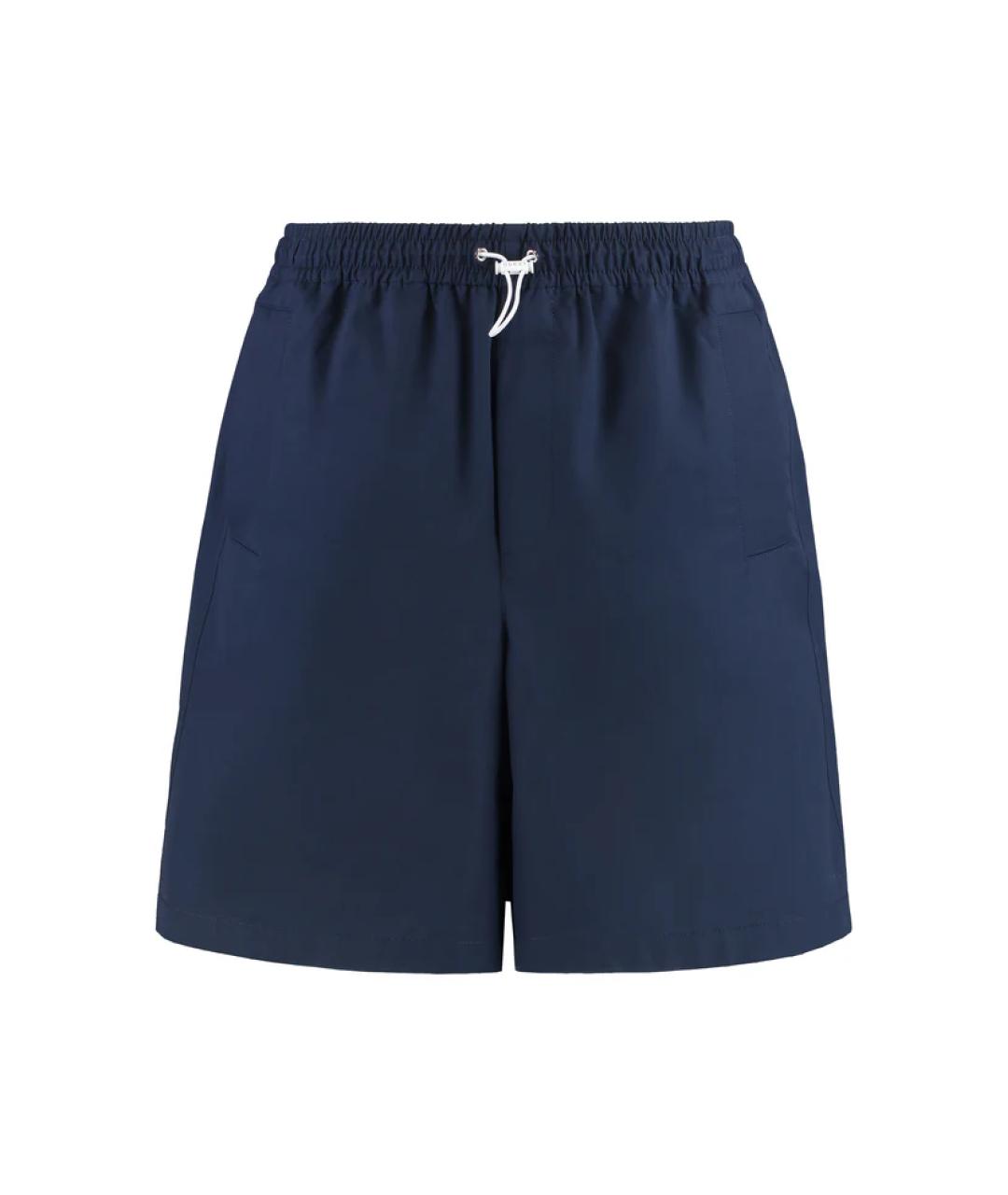 GUCCI Синие хлопковые шорты, фото 1