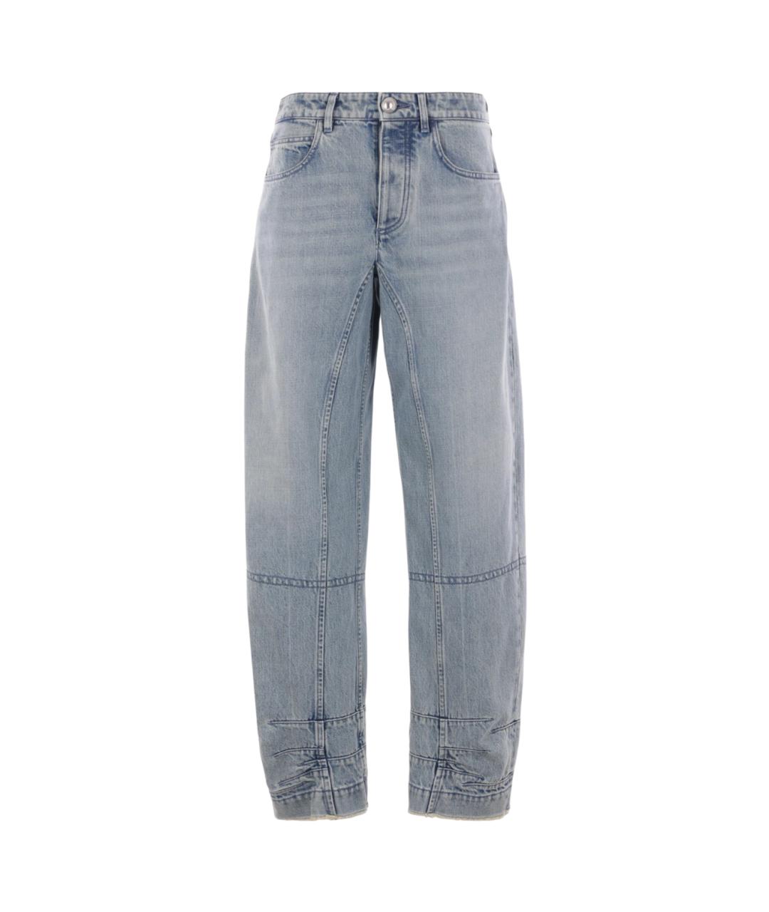 JIL SANDER Голубые прямые джинсы, фото 1