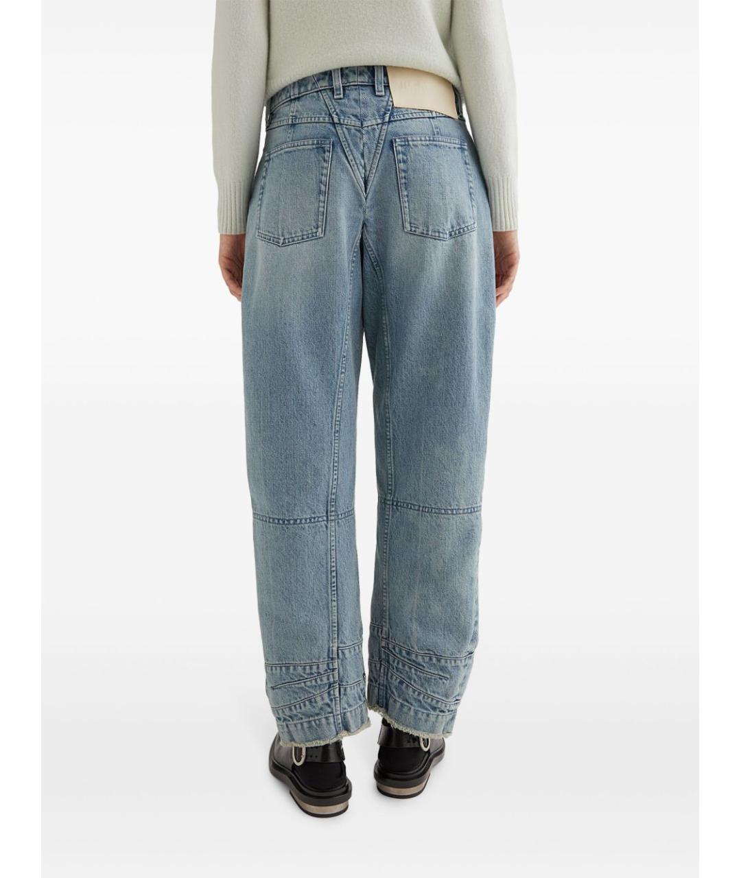 JIL SANDER Голубые прямые джинсы, фото 5