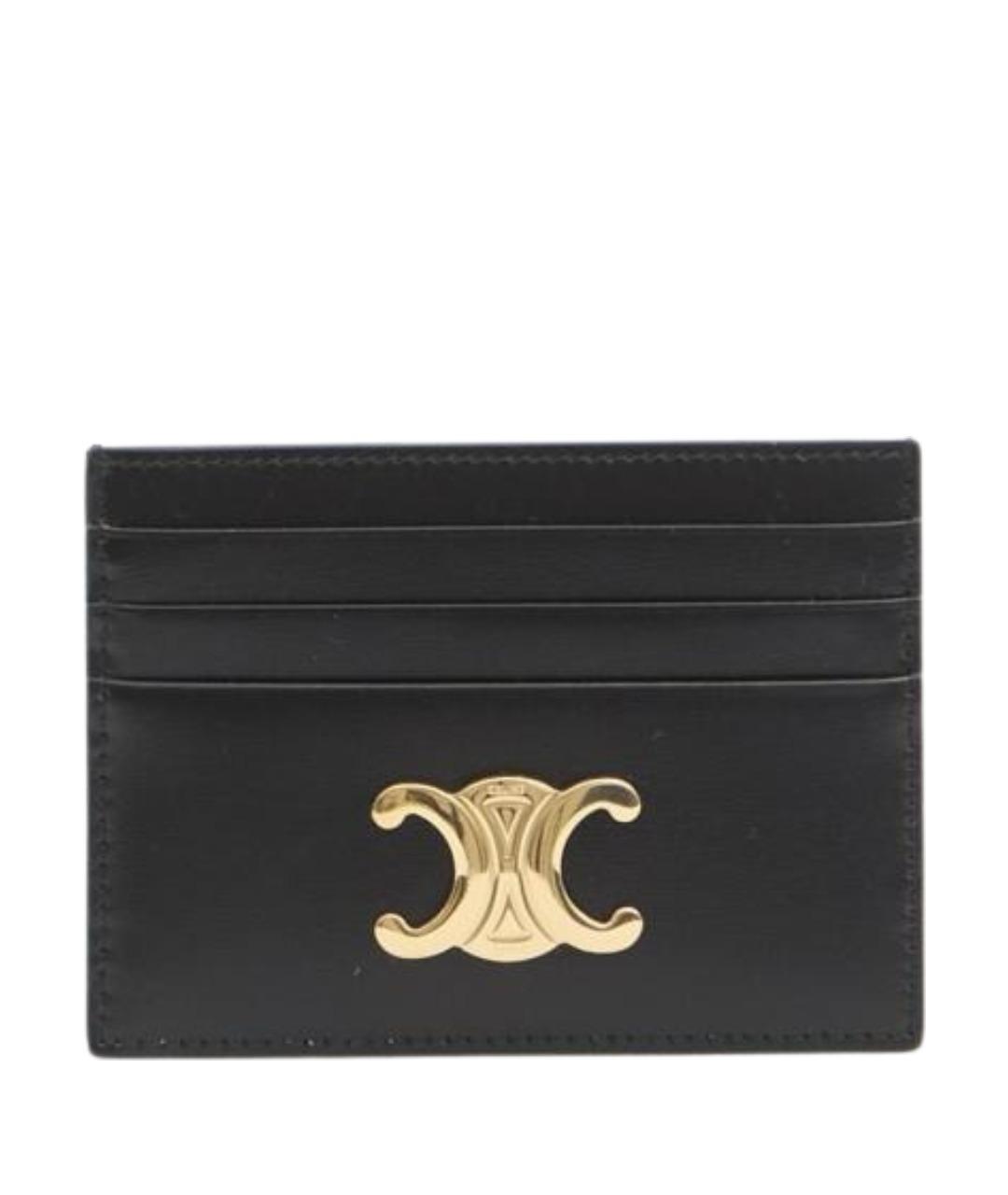 CELINE Черный кожаный кардхолдер, фото 1