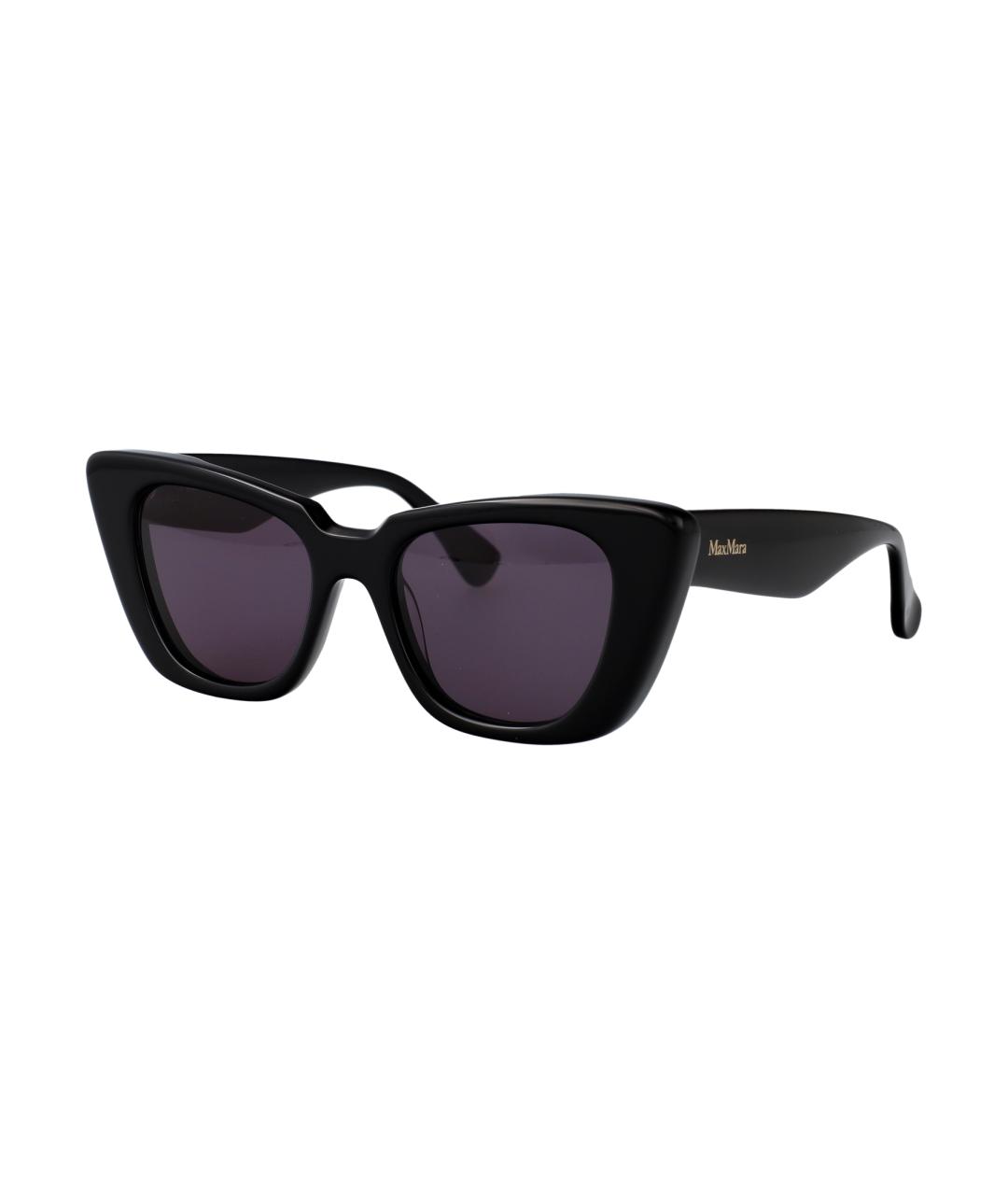 MAX MARA Черные пластиковые солнцезащитные очки, фото 2