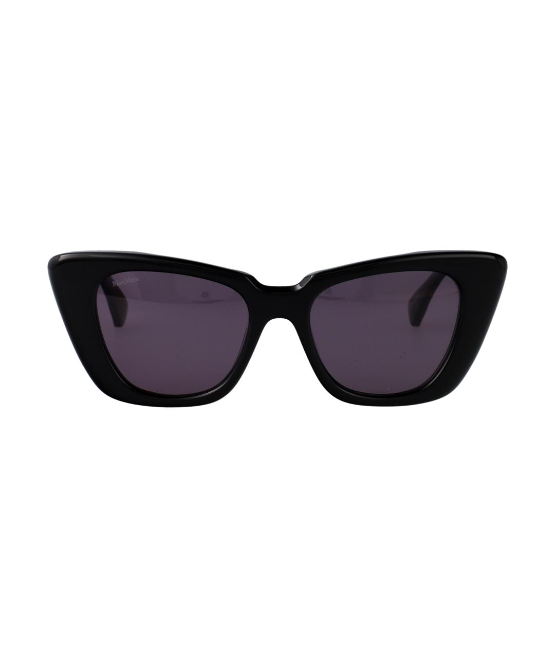 MAX MARA Черные пластиковые солнцезащитные очки, фото 1
