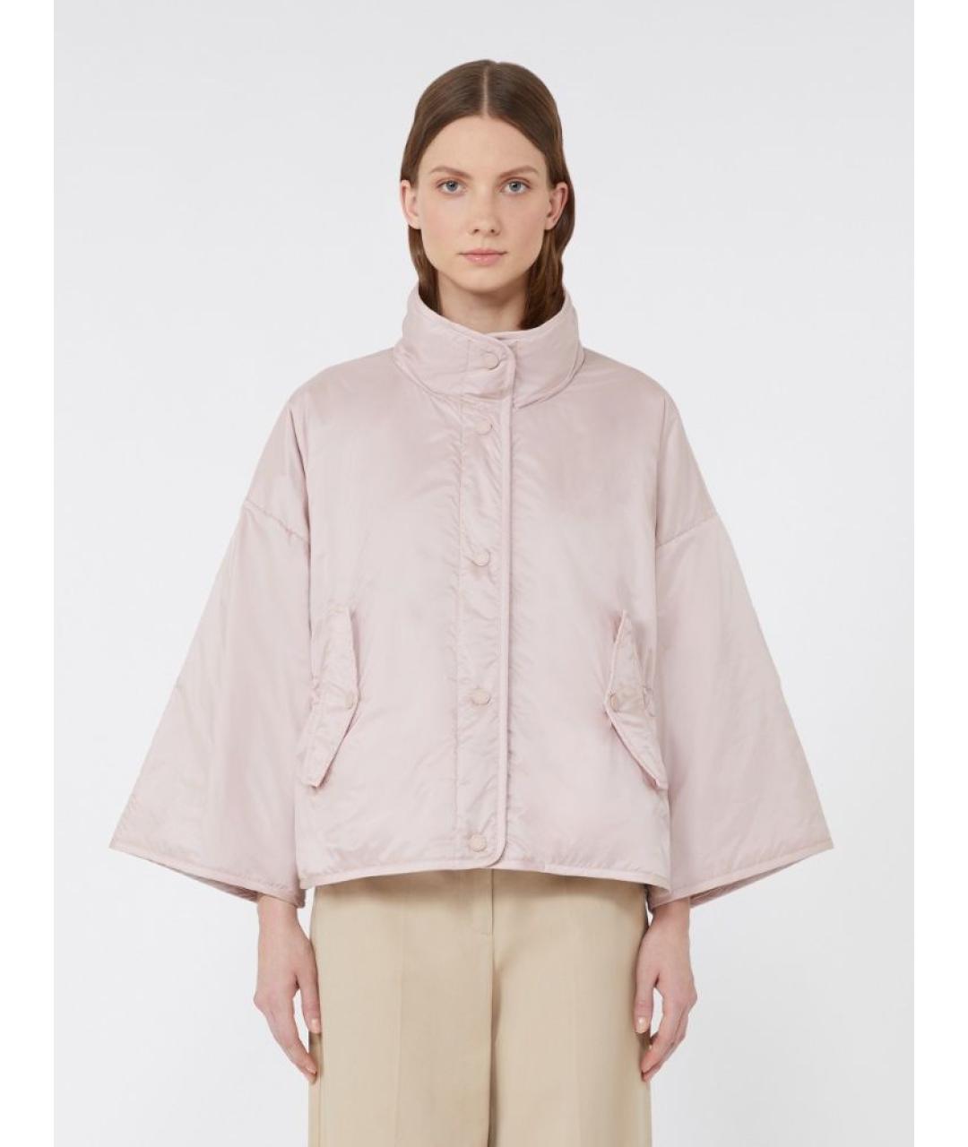 WEEKEND MAX MARA Розовая полиэстеровая куртка, фото 3