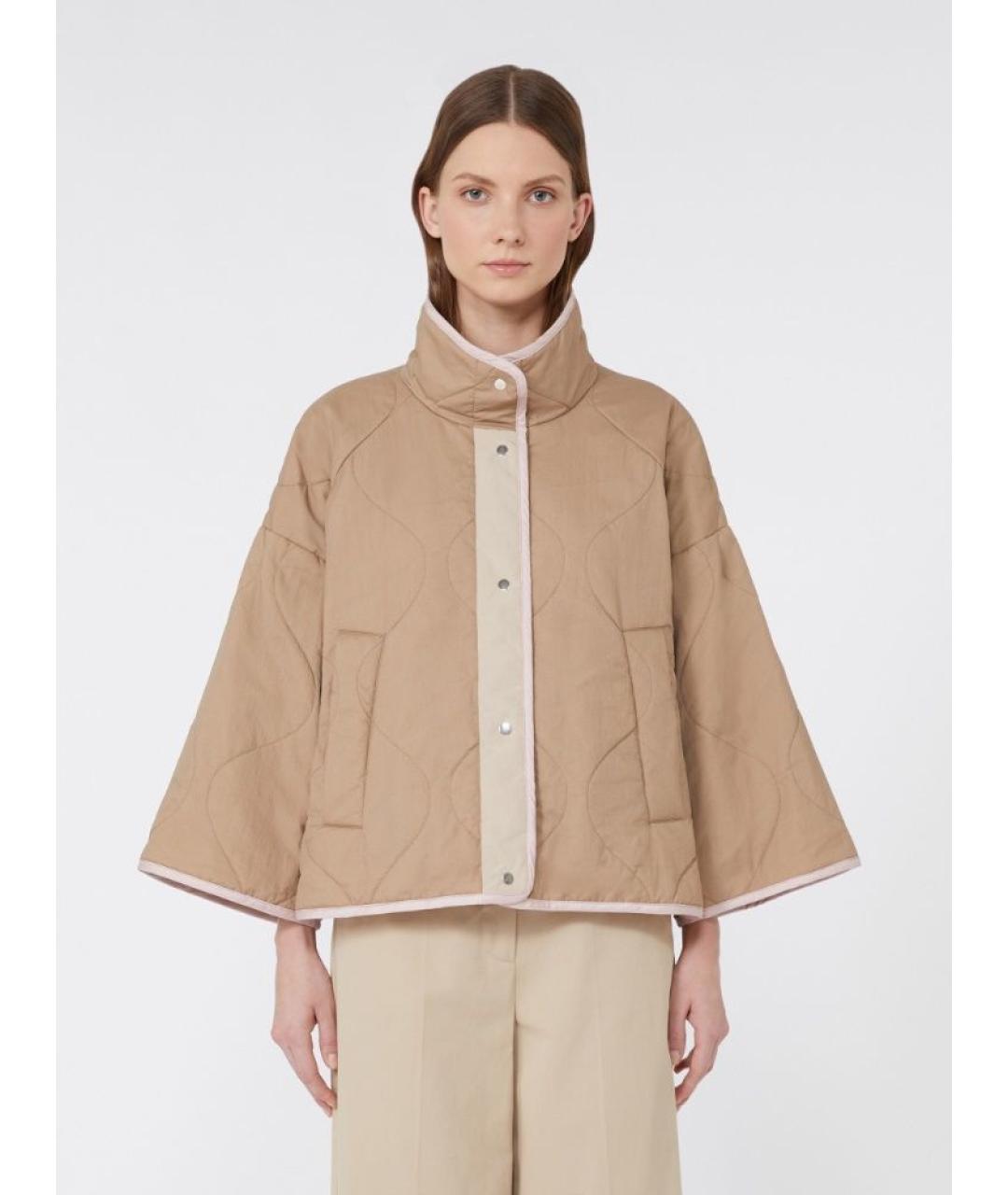 WEEKEND MAX MARA Розовая полиэстеровая куртка, фото 2