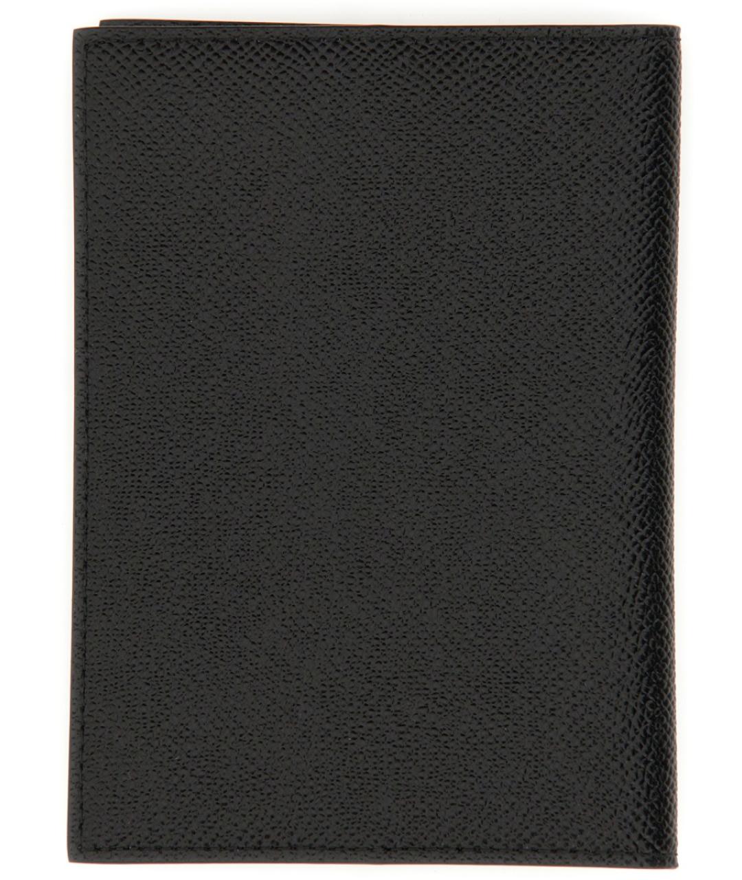 DOLCE&GABBANA Черный кожаный кошелек, фото 2