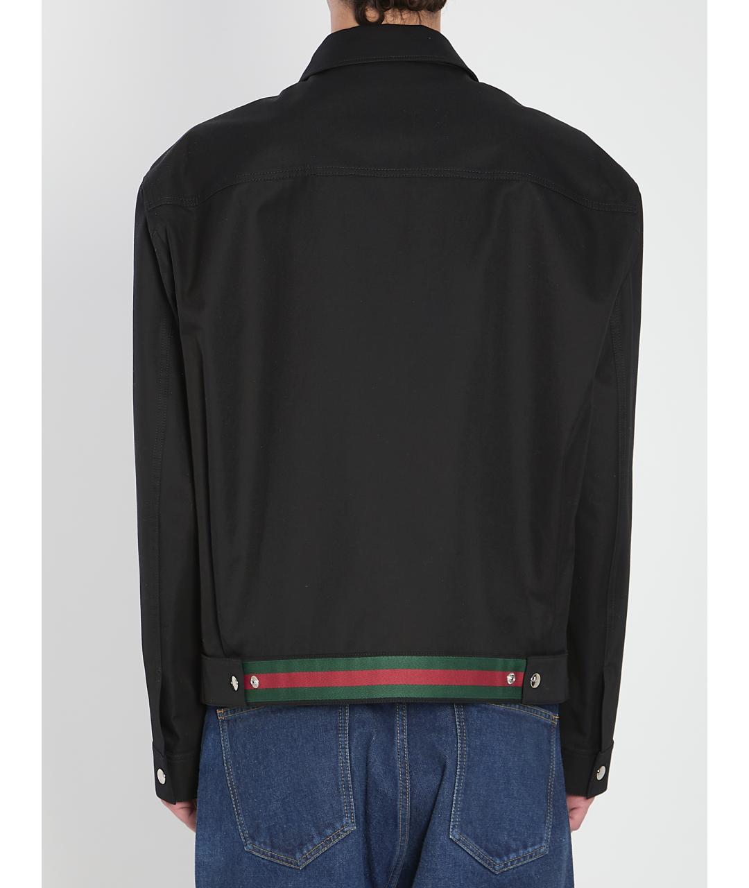 GUCCI Черная хлопковая куртка, фото 5