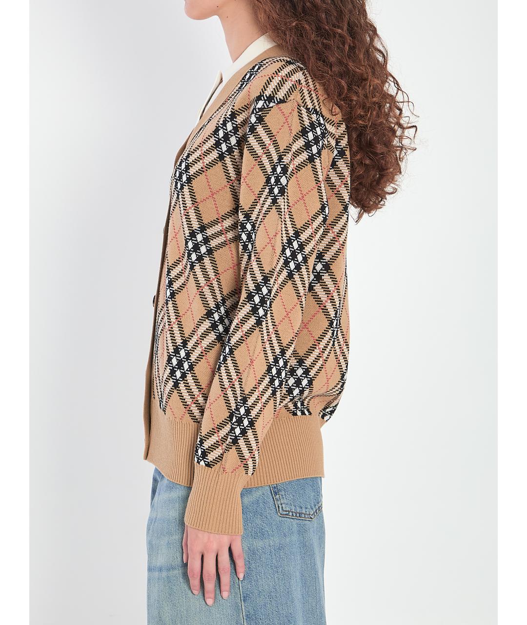 BURBERRY Мульти шерстяной кардиган, фото 4