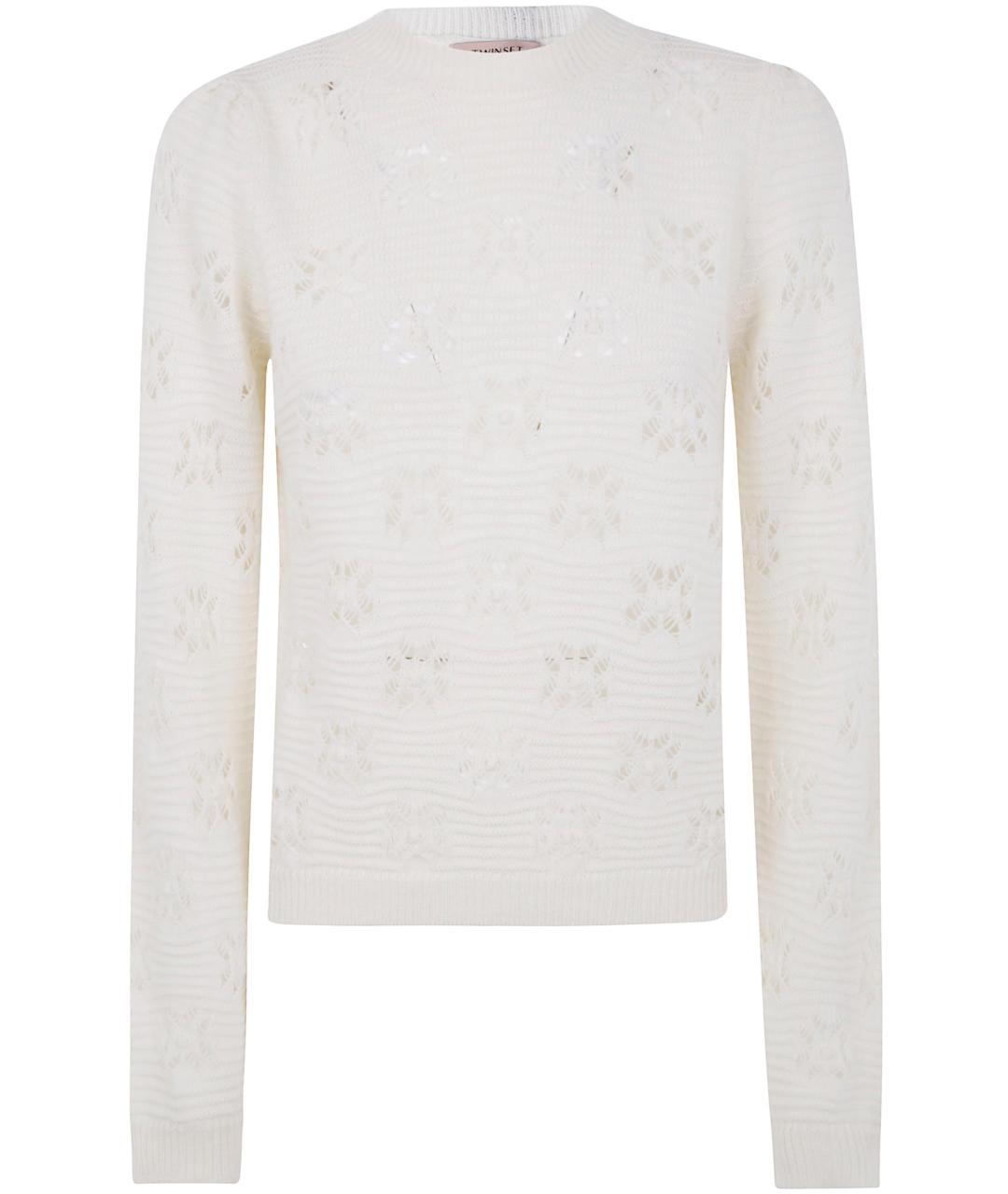 TWIN-SET Белый джемпер / свитер, фото 1