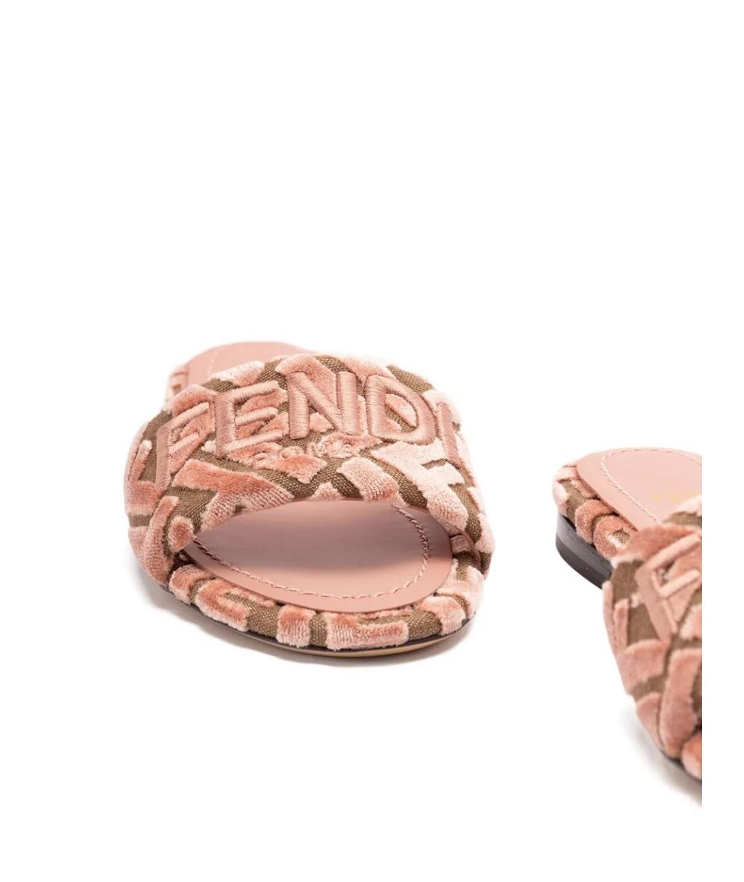 FENDI Розовые сандалии, фото 3