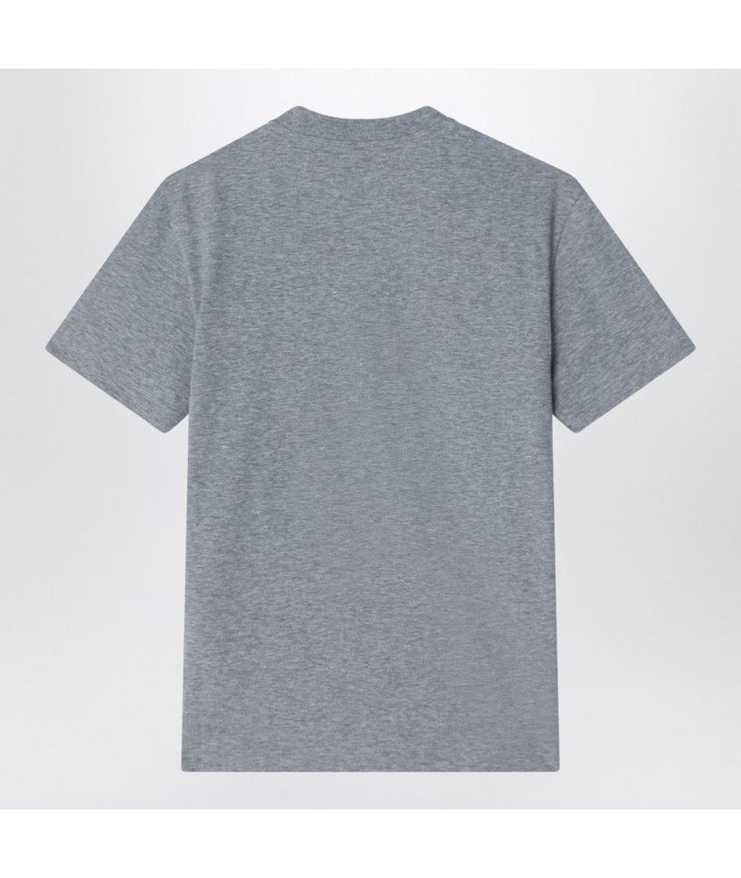 FENDI Серая хлопковая футболка, фото 2