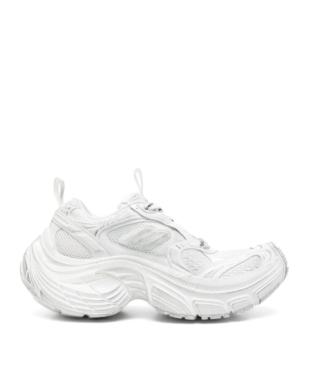 BALENCIAGA Белые синтетические низкие кроссовки / кеды, фото 1