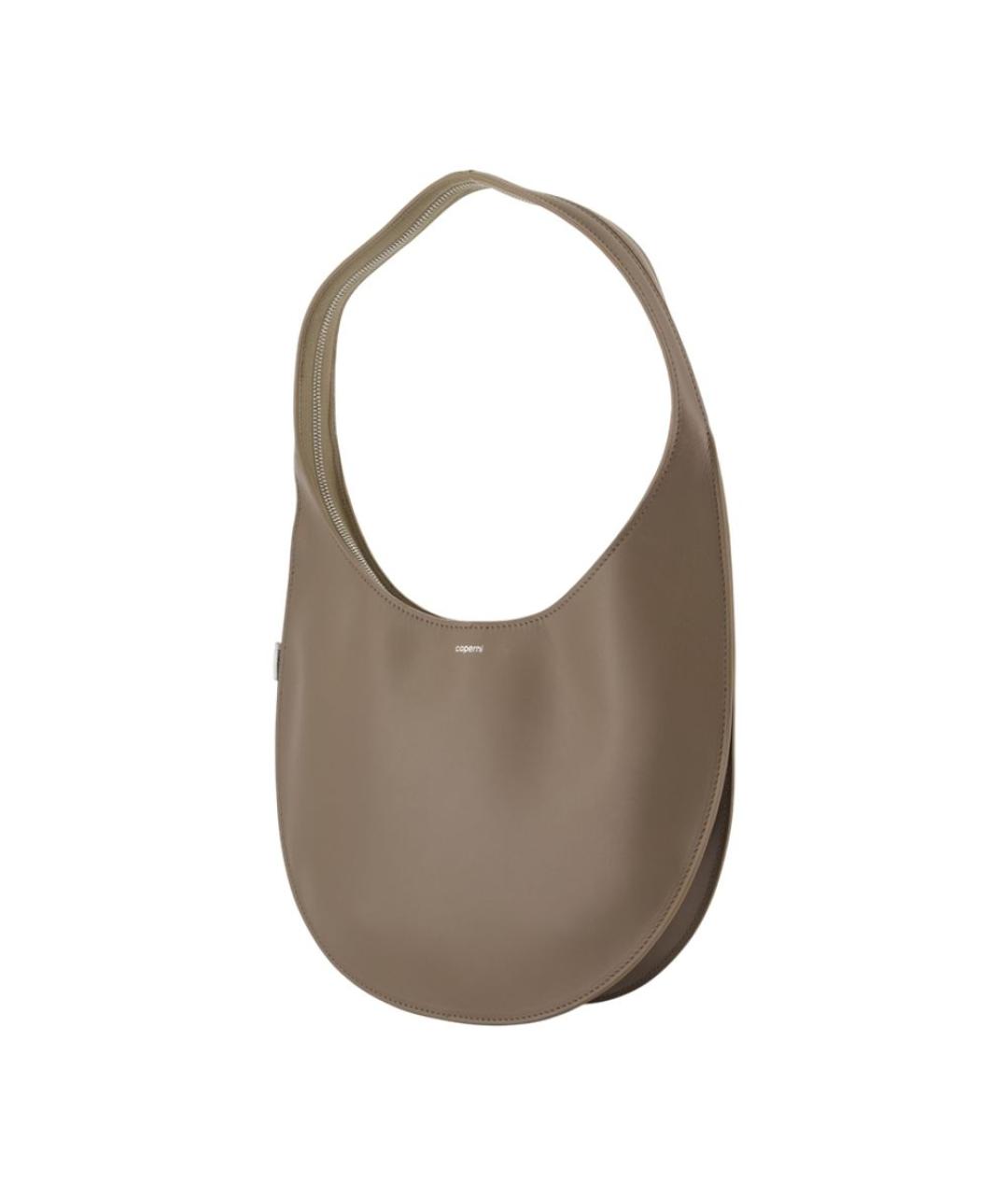 COPERNI Коричневая кожаная сумка с короткими ручками, фото 2