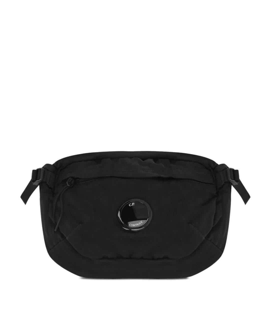 CP COMPANY Черная синтетическая поясная сумка, фото 1