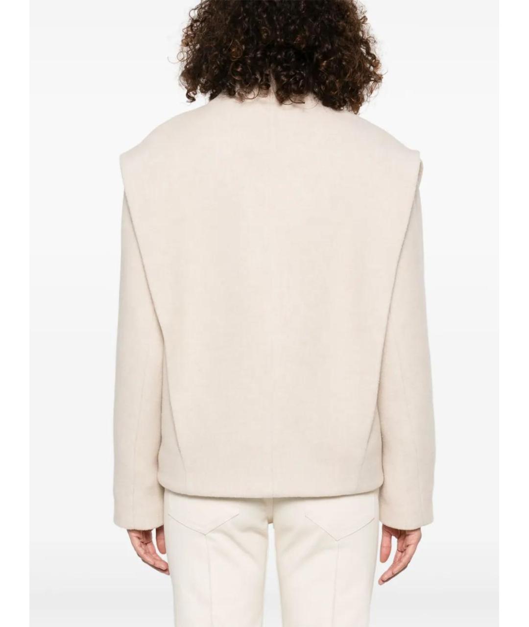 ISABEL MARANT Бежевое шерстяное пальто, фото 4