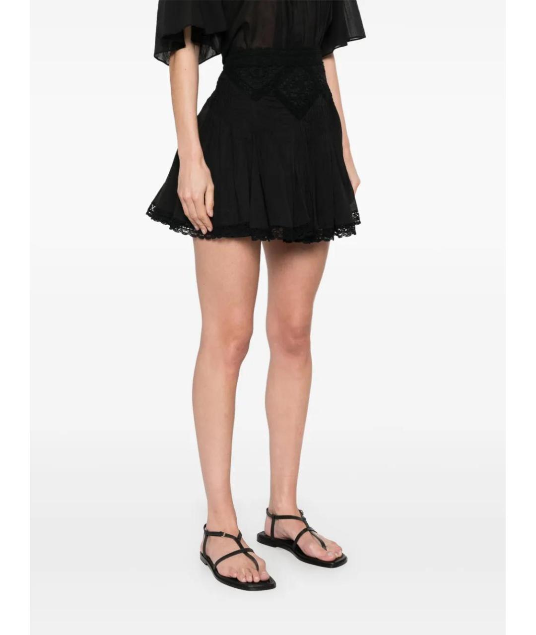ISABEL MARANT Черная полиэстеровая юбка мини, фото 3