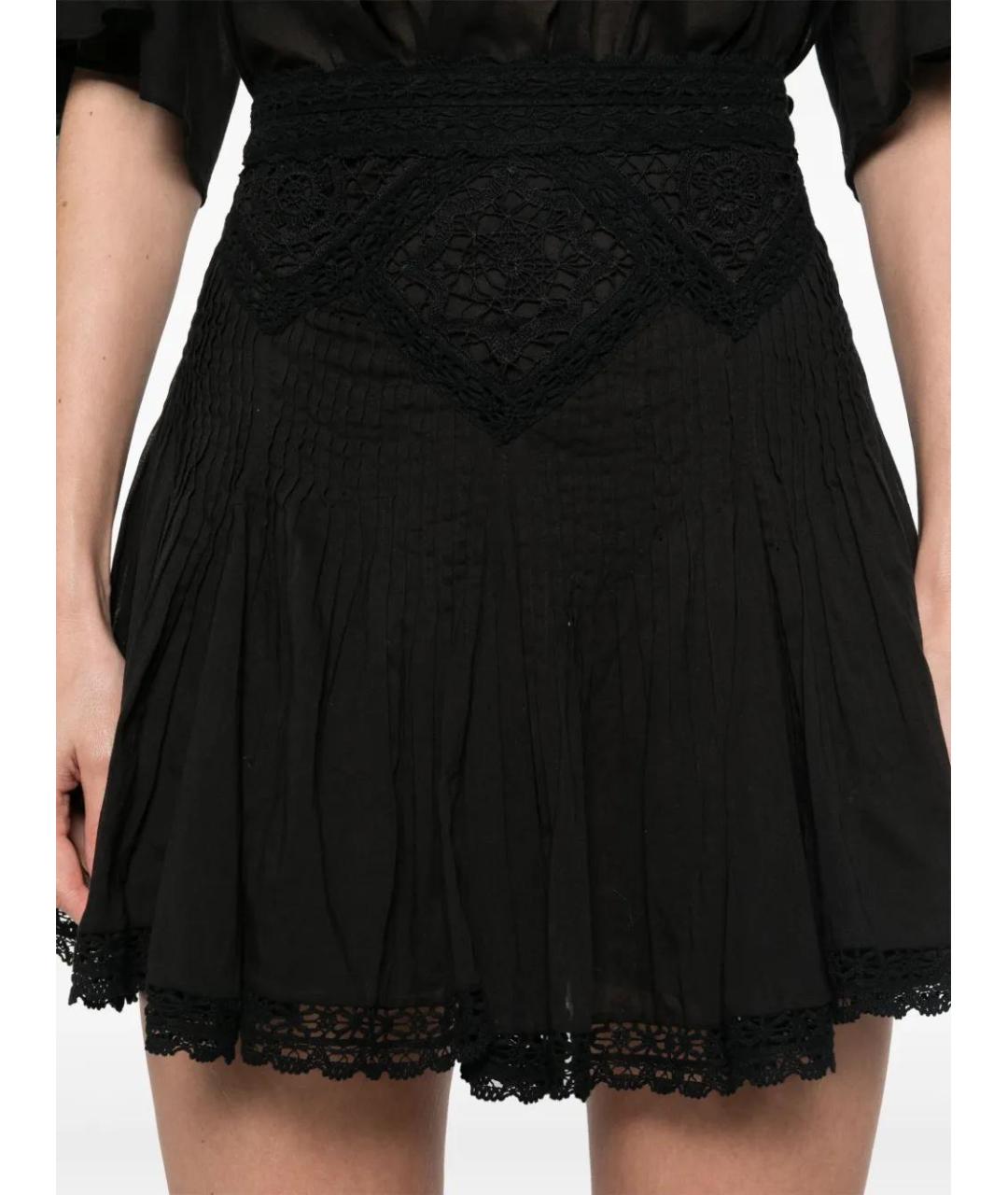ISABEL MARANT Черная полиэстеровая юбка мини, фото 5