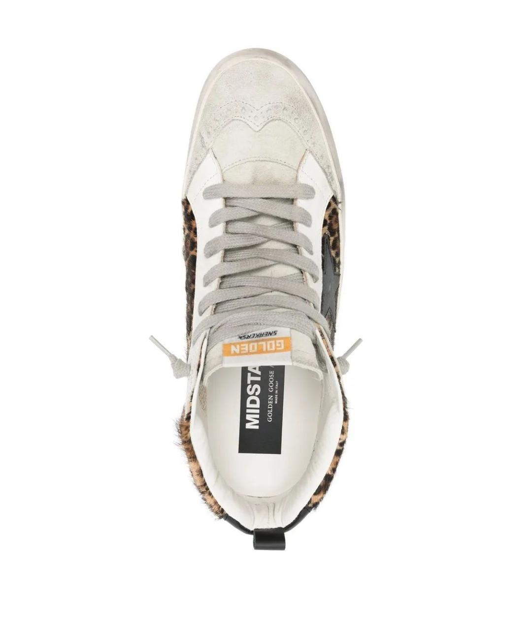 GOLDEN GOOSE DELUXE BRAND Коричневые кожаные кеды, фото 4