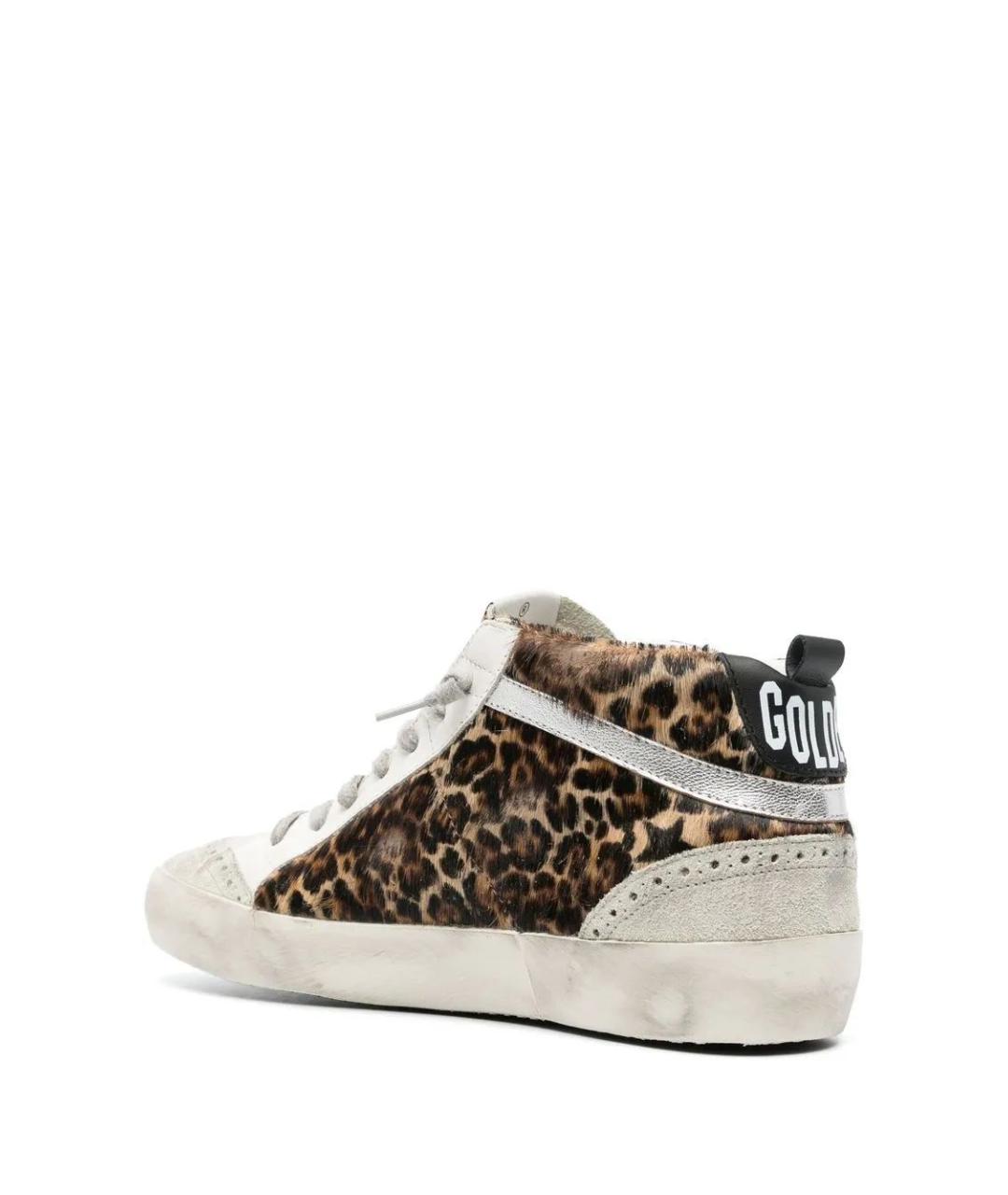 GOLDEN GOOSE DELUXE BRAND Коричневые кожаные кеды, фото 3