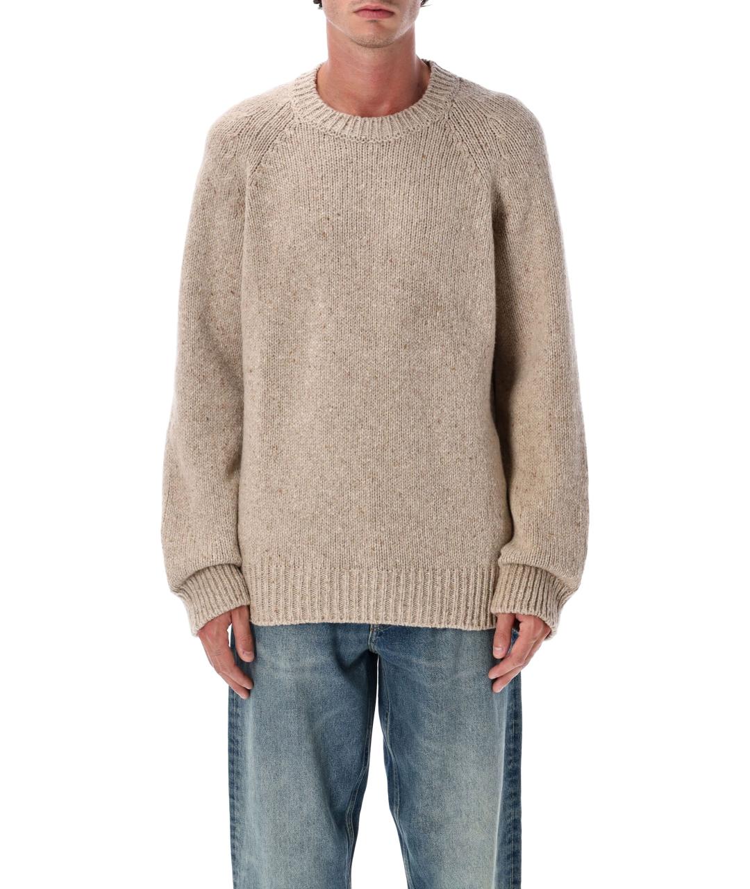 A.P.C. Бежевый шерстяной джемпер / свитер, фото 2