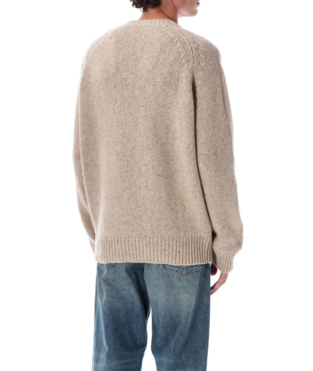 A.P.C. Бежевый шерстяной джемпер / свитер, фото 3